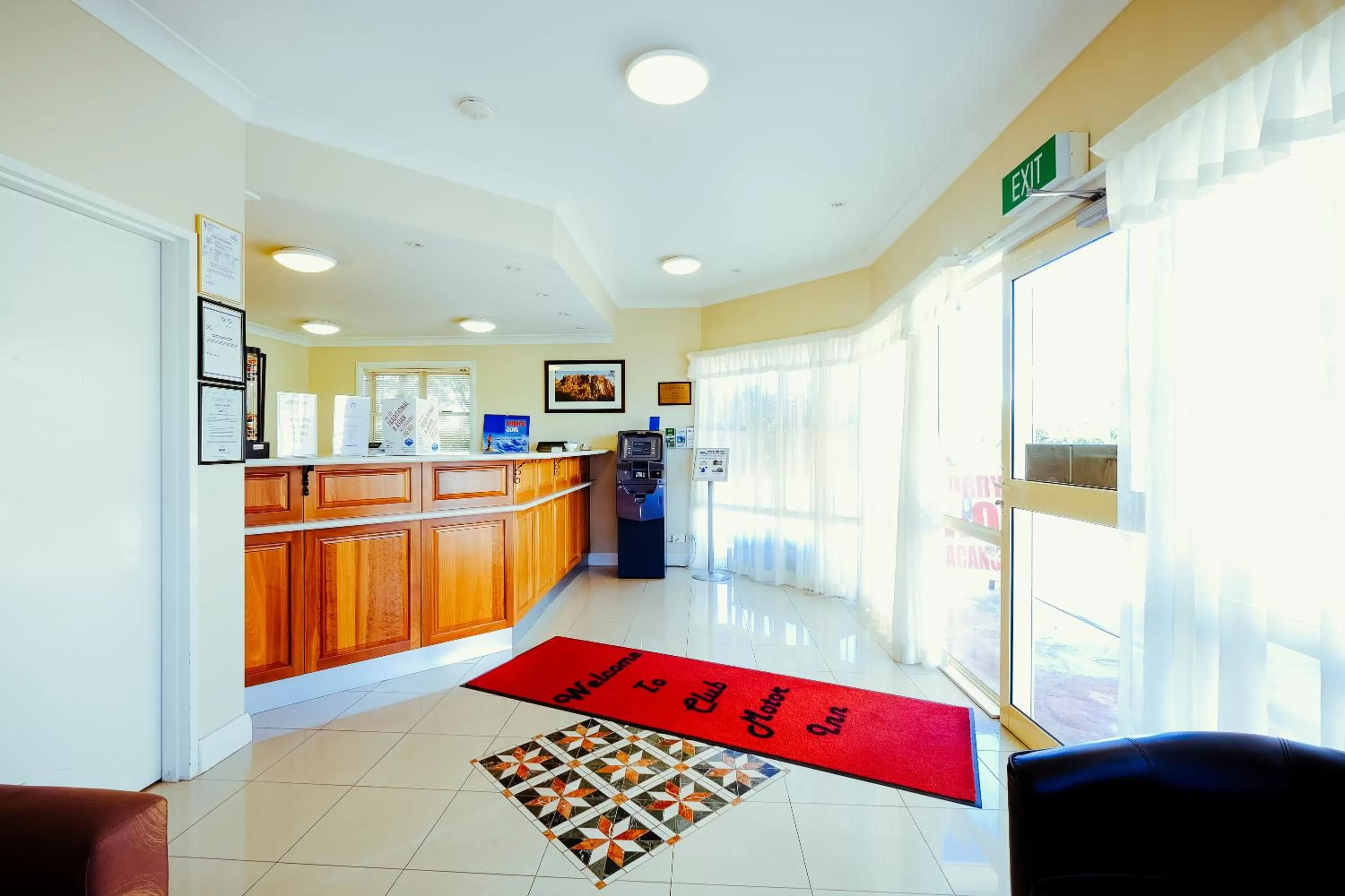 Lobby or reception in Club Motor Inn