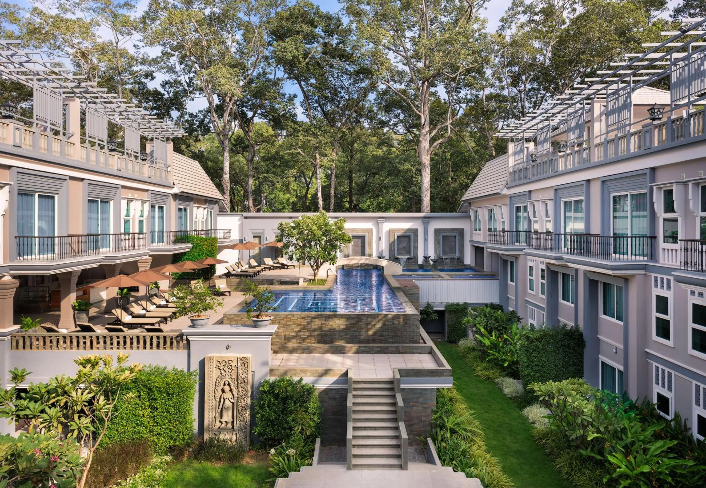 Bird's eye view in J7 Angkor Hotel