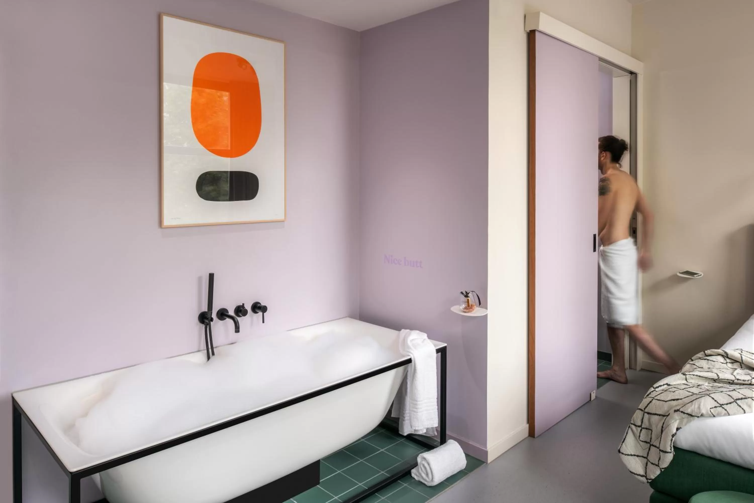 People, Bed in Hotel Unplugged