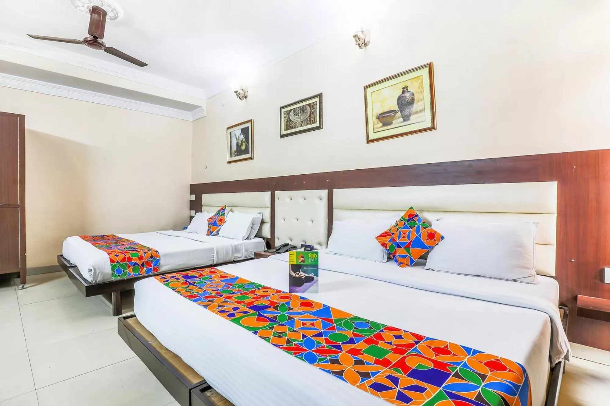Bed in FabHotel Pramila Inn