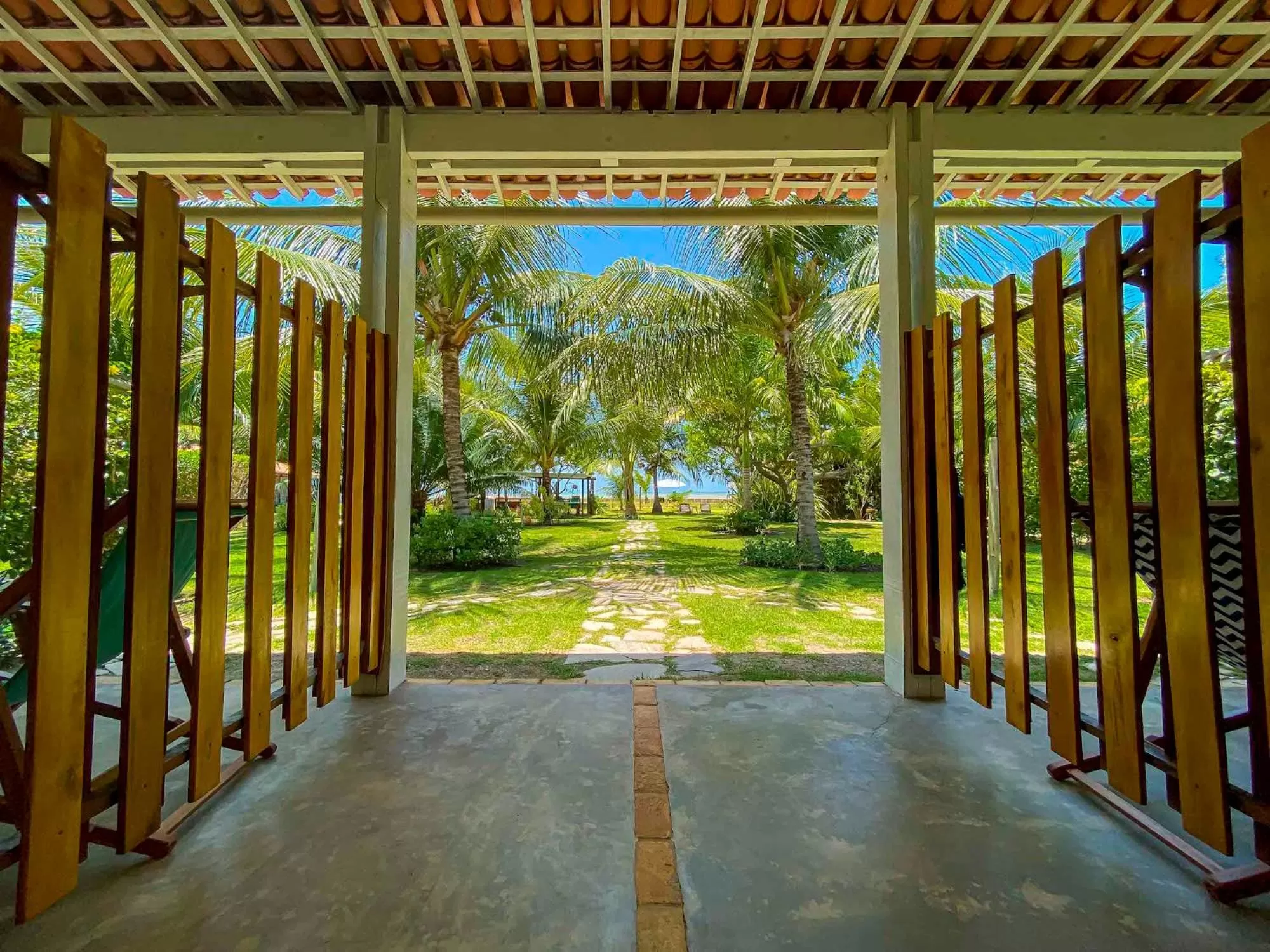 Garden view in Pousada Villa Tatuamunha