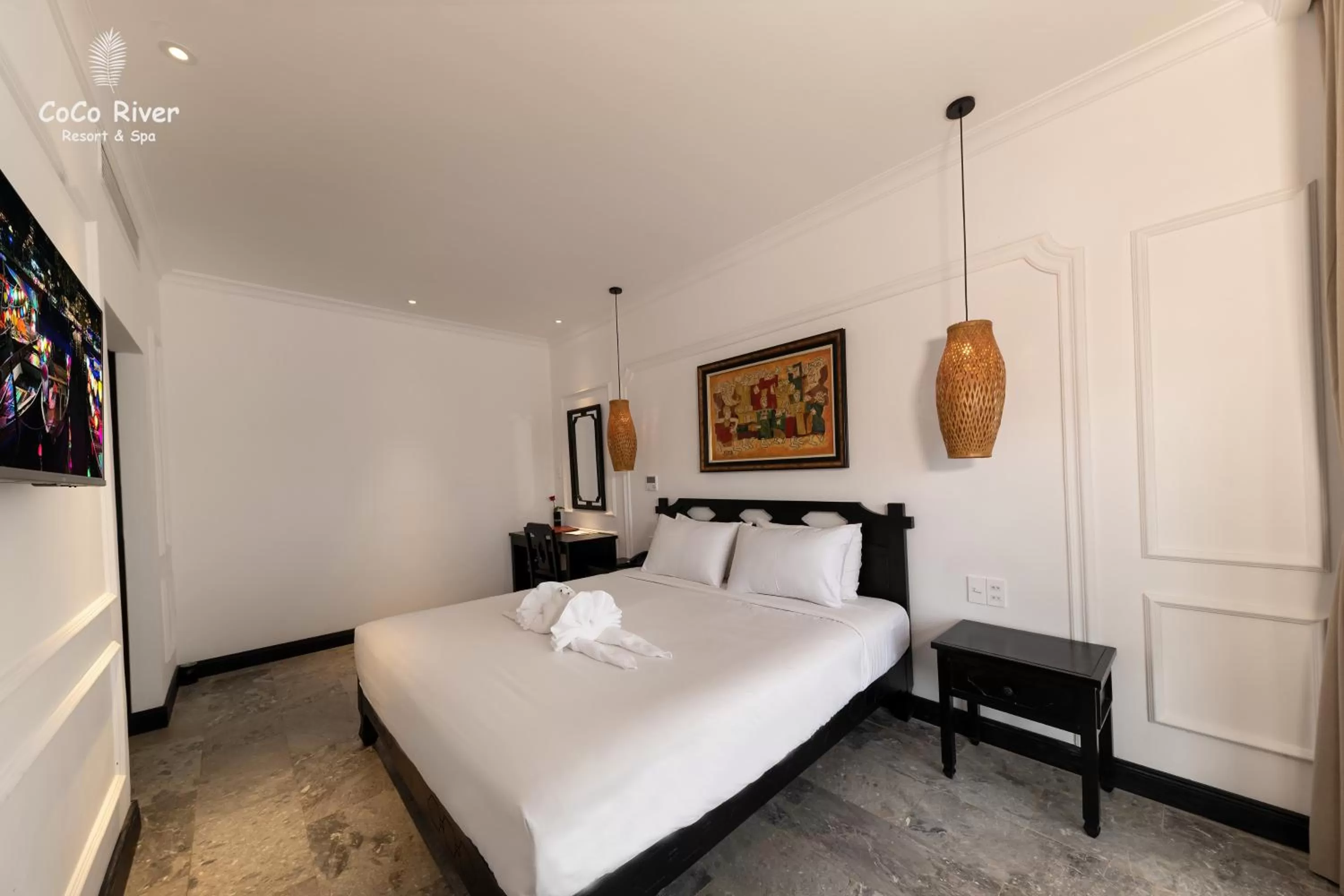 Bed in Hoi An Coco River Resort & Spa