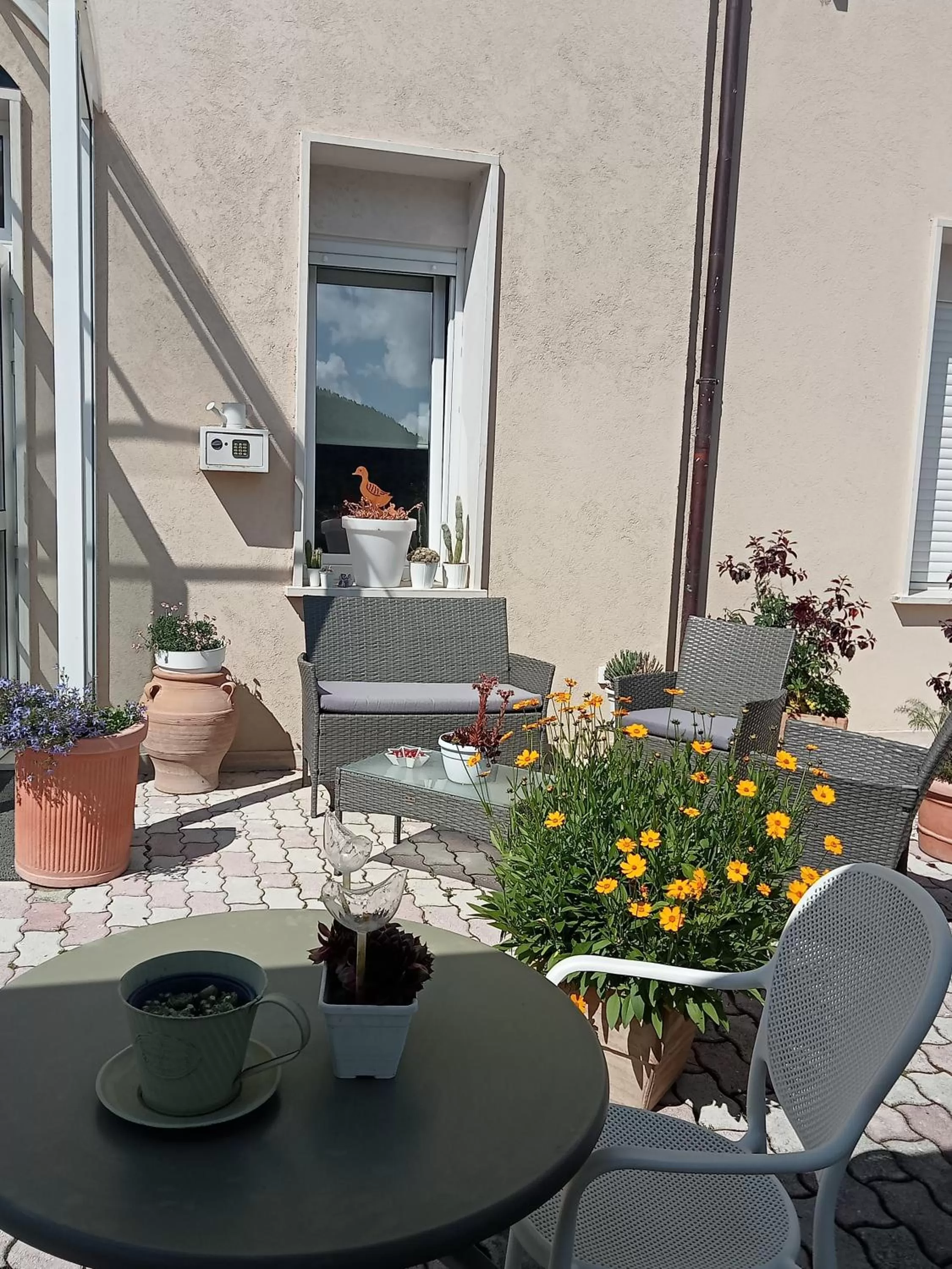 Patio in Hotel Porta Rivera