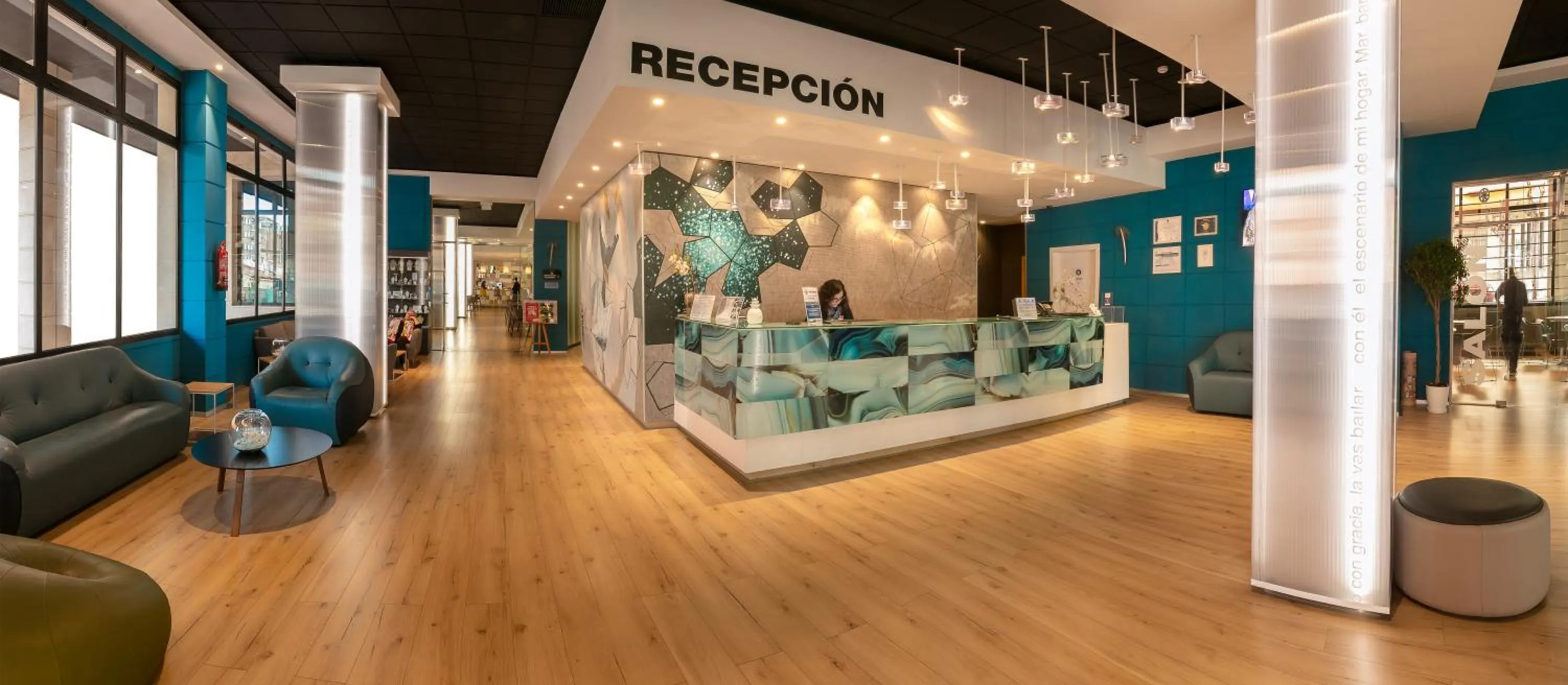 Lobby or reception in Hotel Olympus