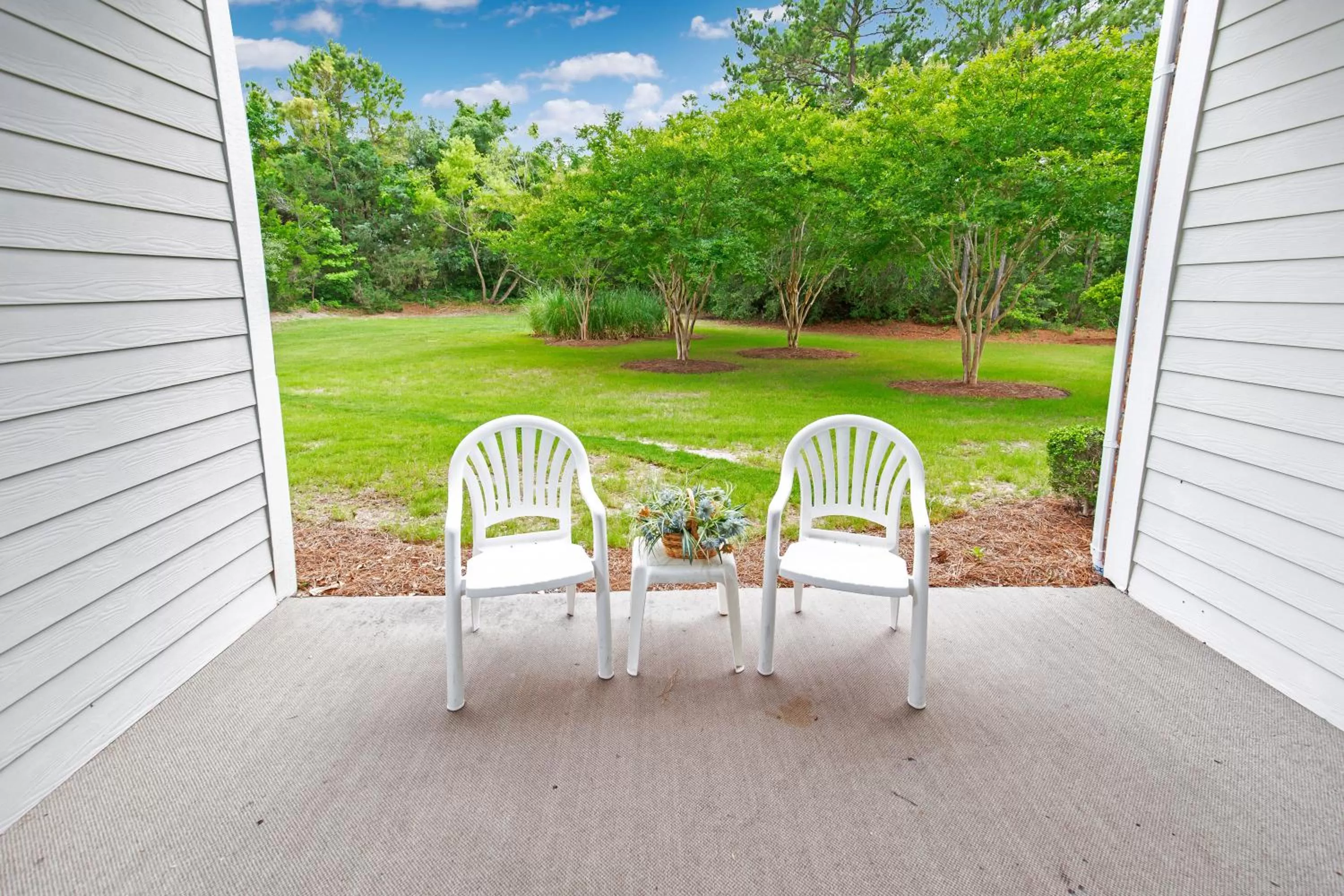 Patio in Barefoot Resort Golf & Yacht Club Villas