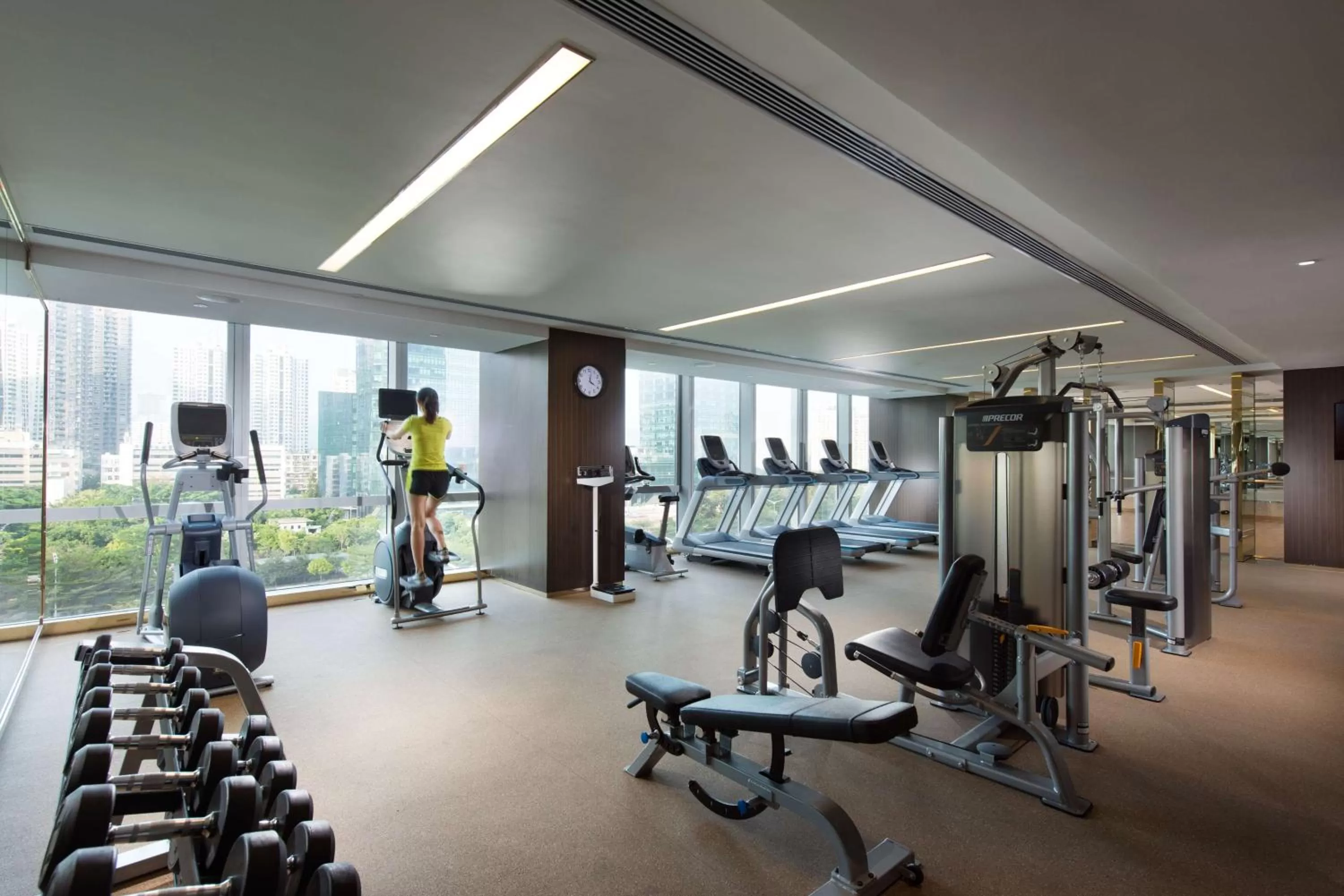 Fitness centre/facilities in Hilton Shenzhen Futian, Metro Station at Hotel Front Door, Close to Futian Convention & Exhibition Center