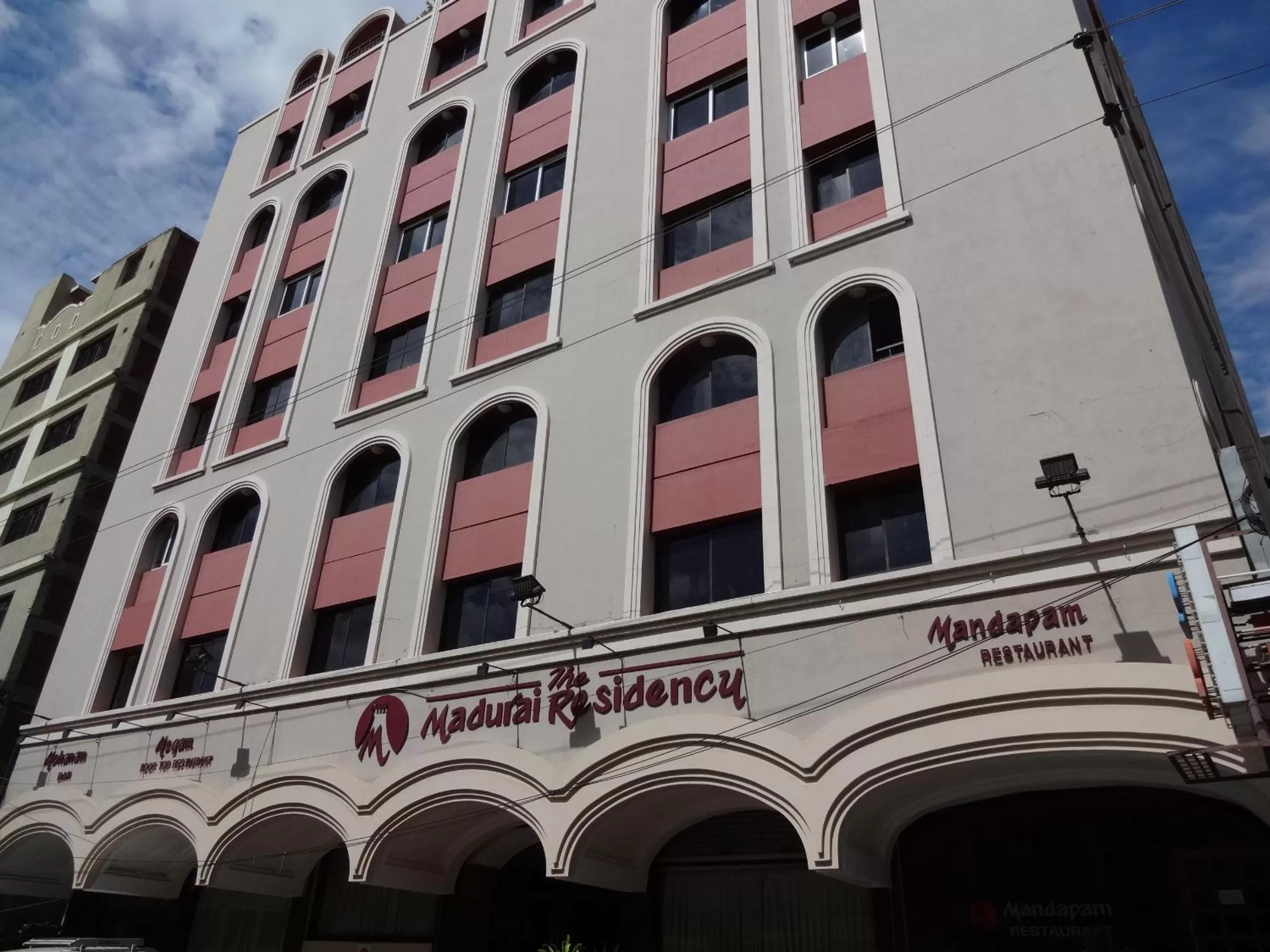 Facade/entrance in The Madurai Residency