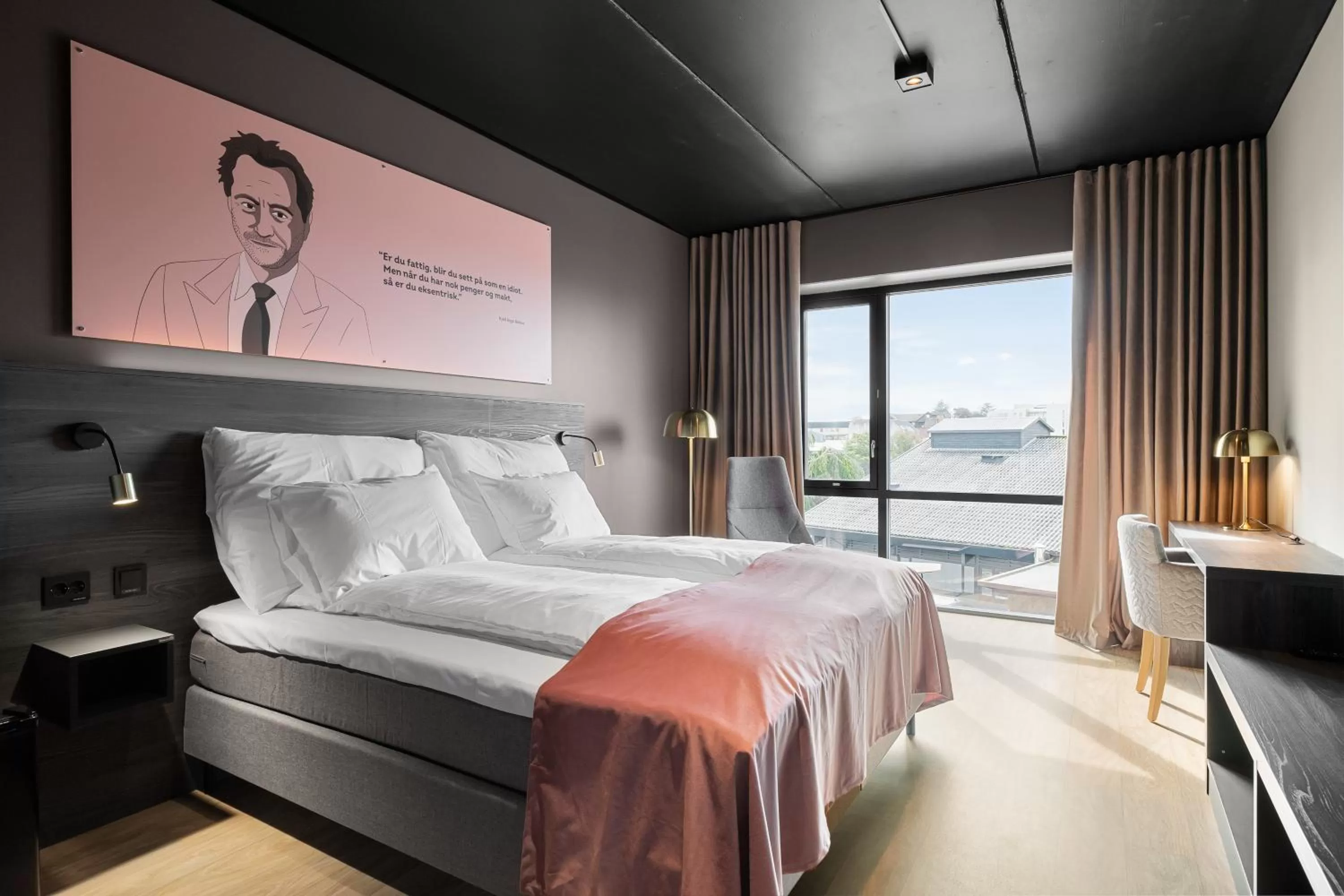 Bed in Hotell Jæren