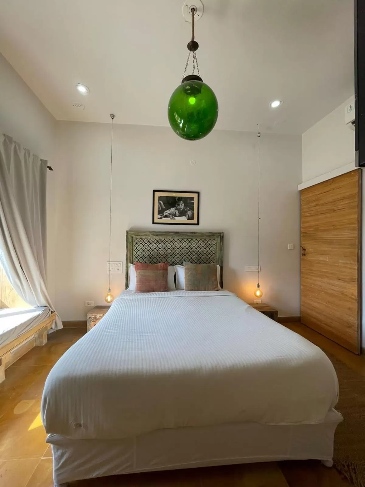 View (from property/room), Bed in The Secret House - Adults Only Jaisalmer India