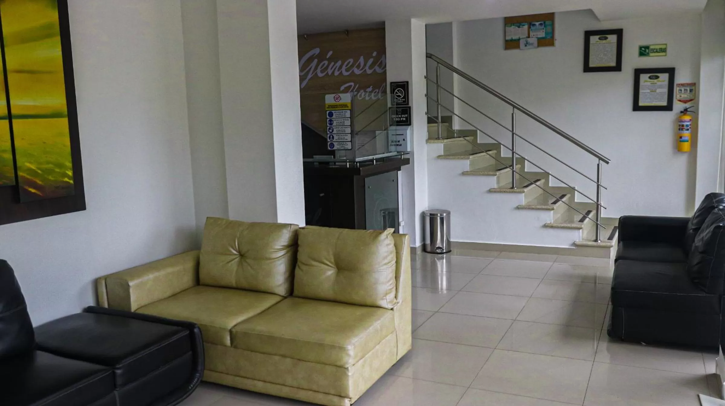 Living room in Genesis Hotel