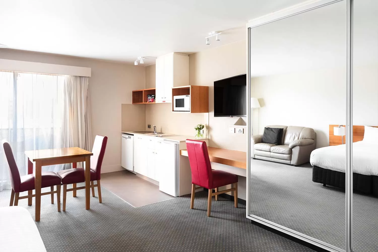 Bed in The Old Woolstore Apartment Hotel