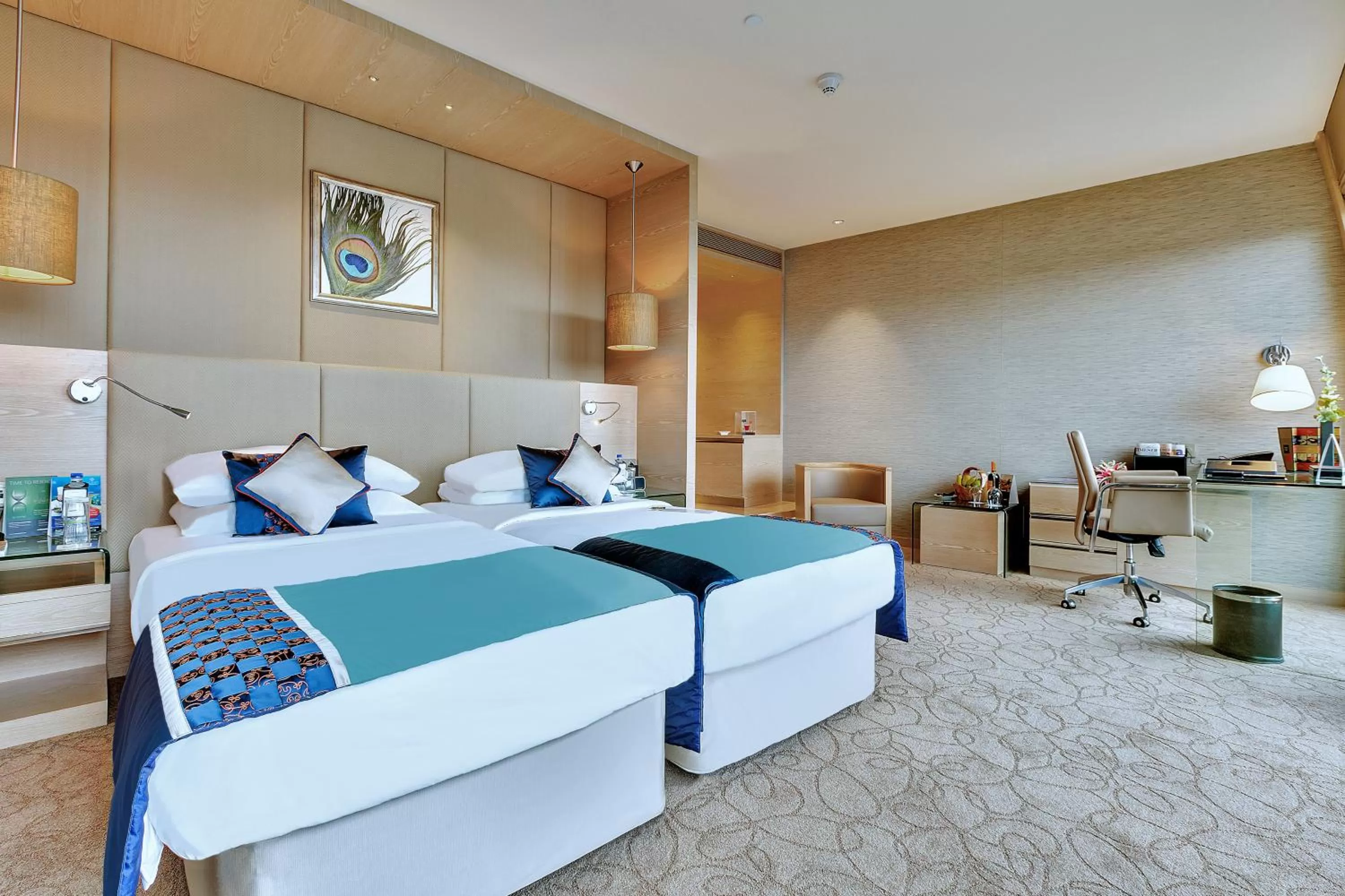 Bed in Hotel Sahara Star