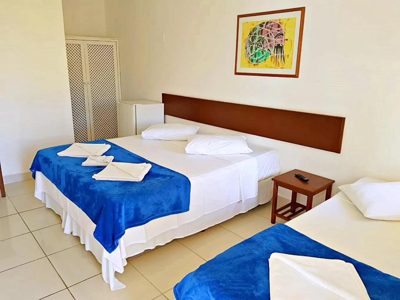 Bed in Pousada Estrela de Paraty