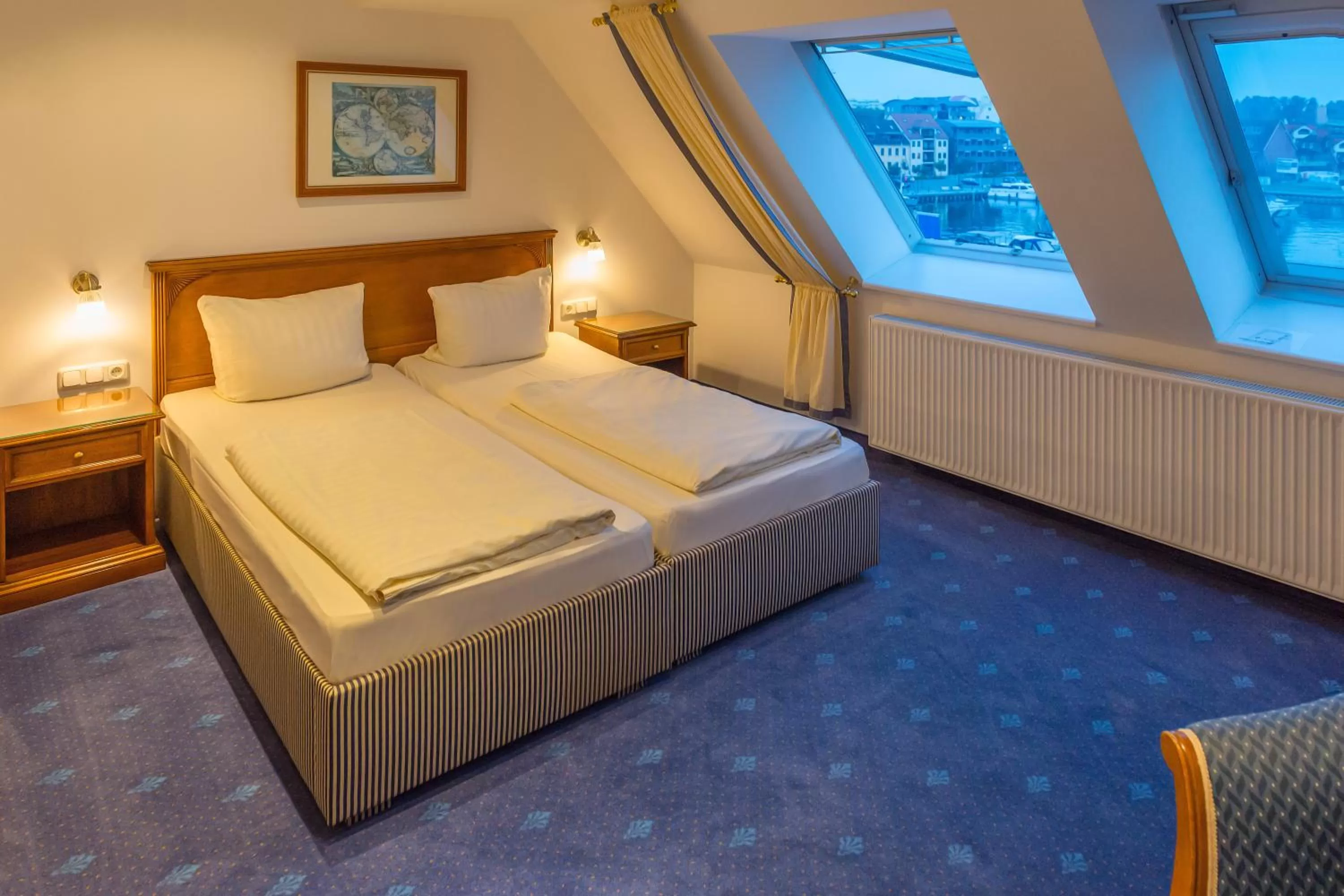 Bed in Hotel Am Yachthafen