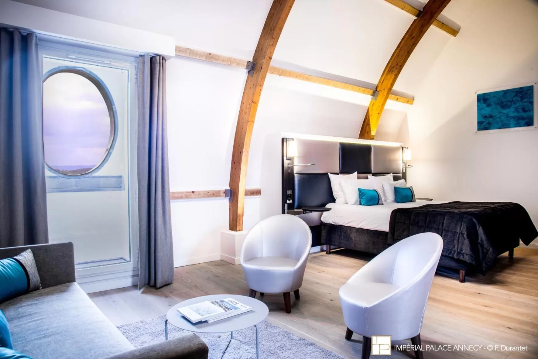 Living room, Bed in Impérial Palace