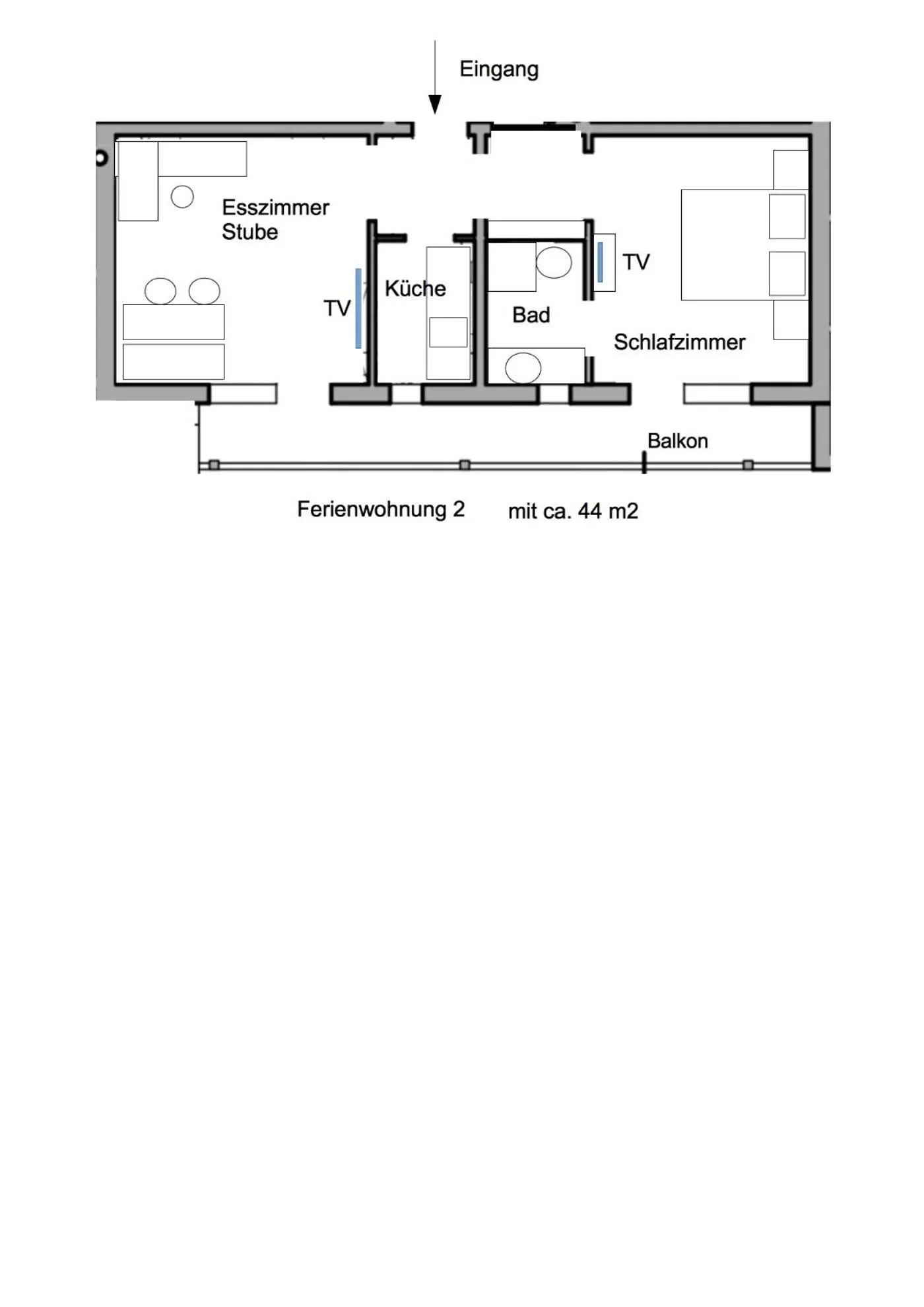 Floor plan in Hotel St Hubertus