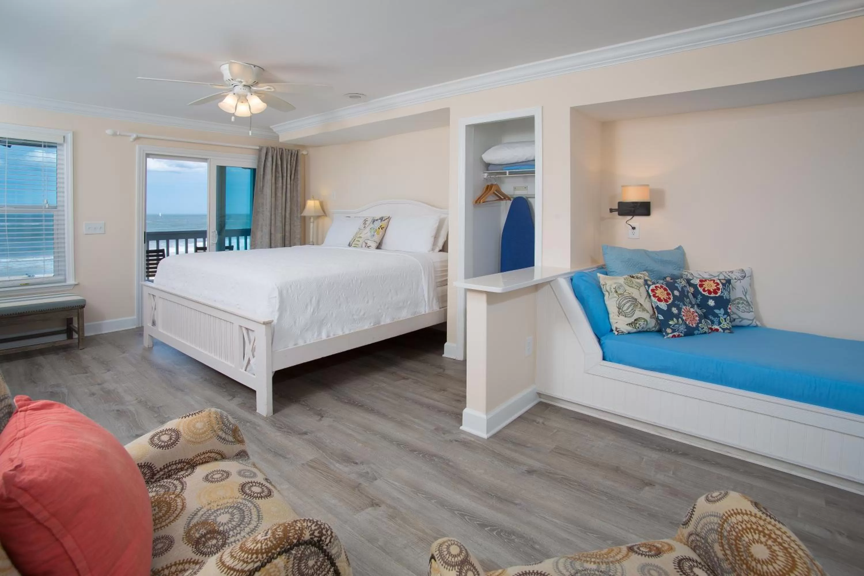 Bed in The Saint Augustine Beach House