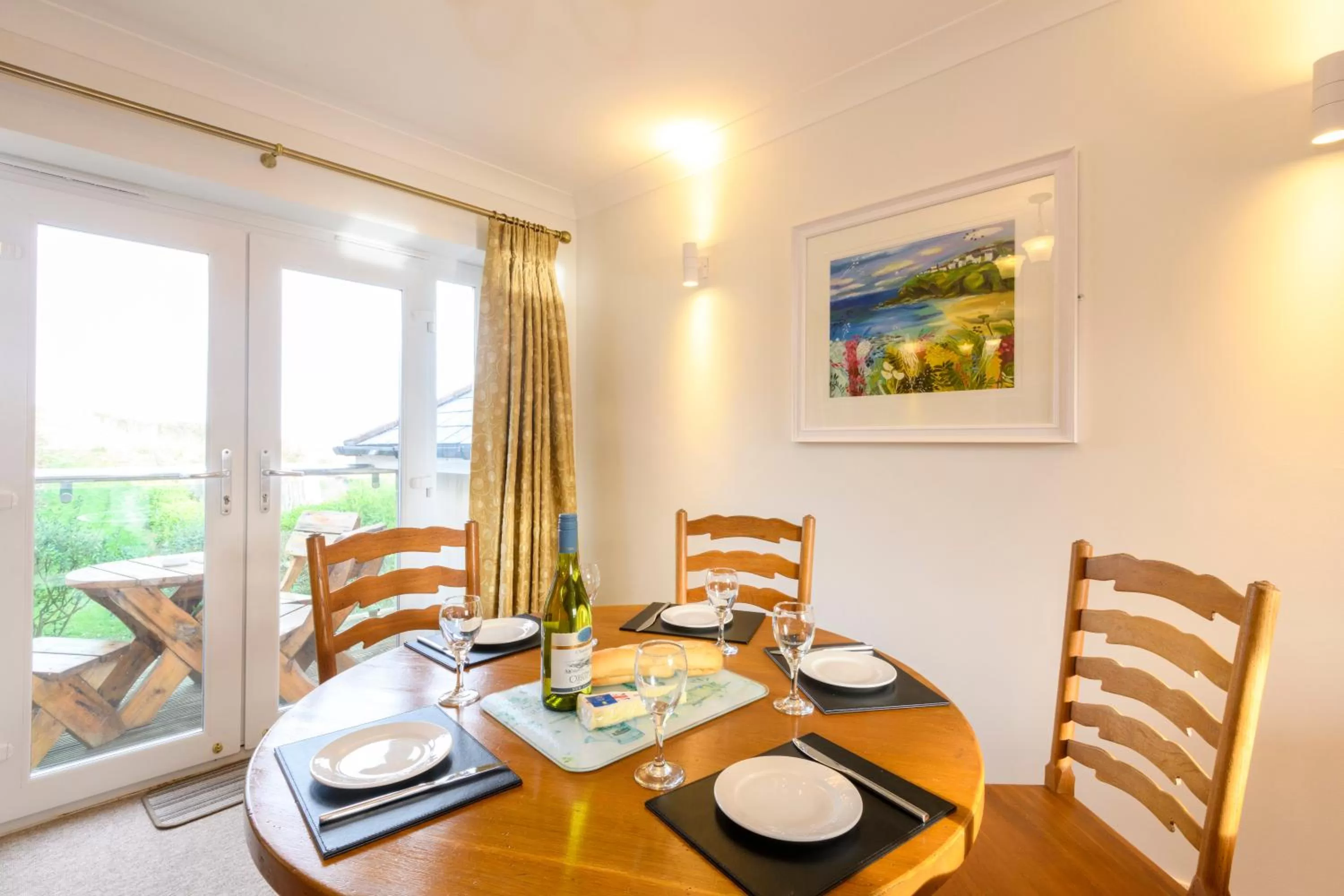 Dining area in Porth Veor Manor Villas & Apartments