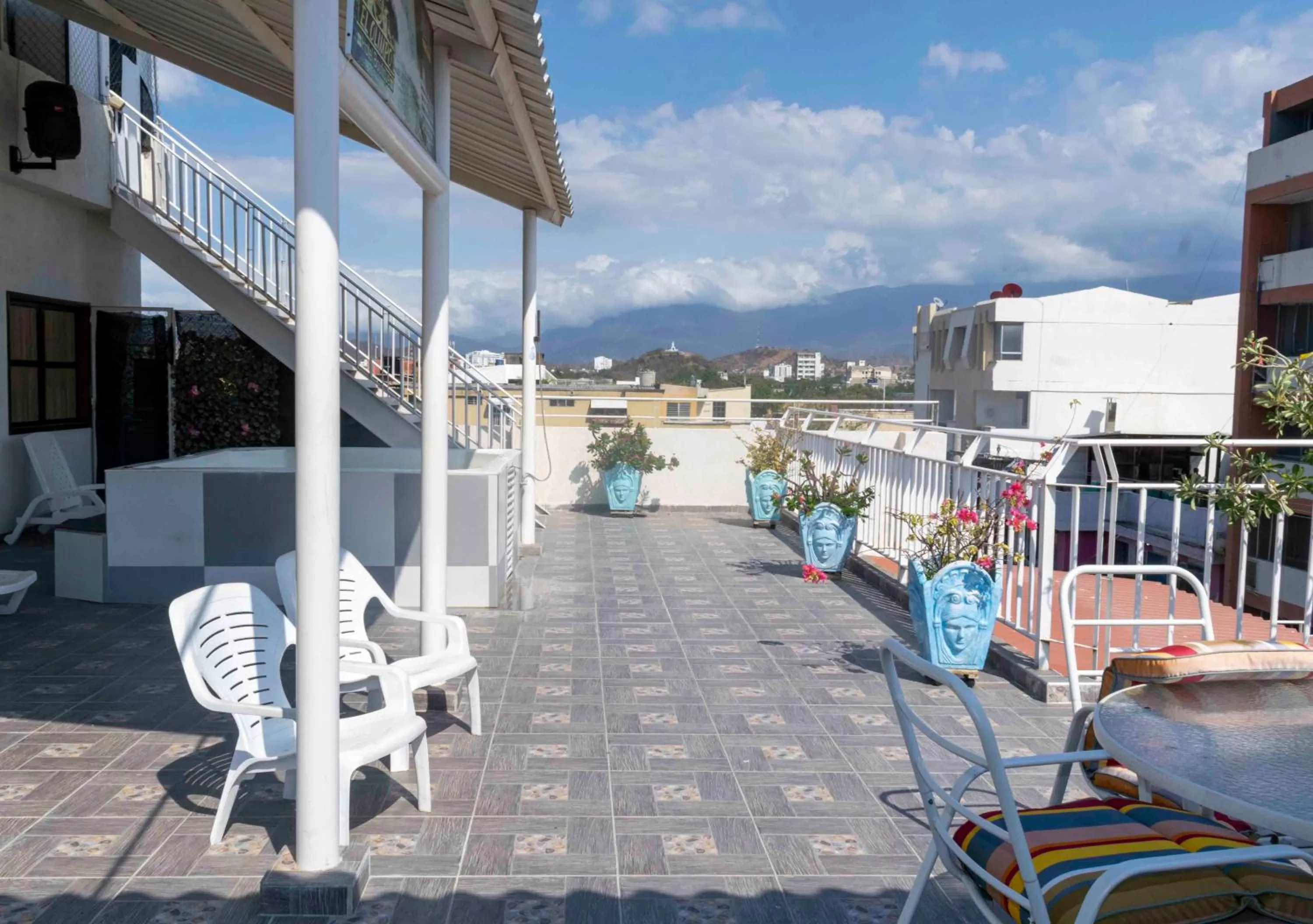 Property building in Hotel El Olimpo