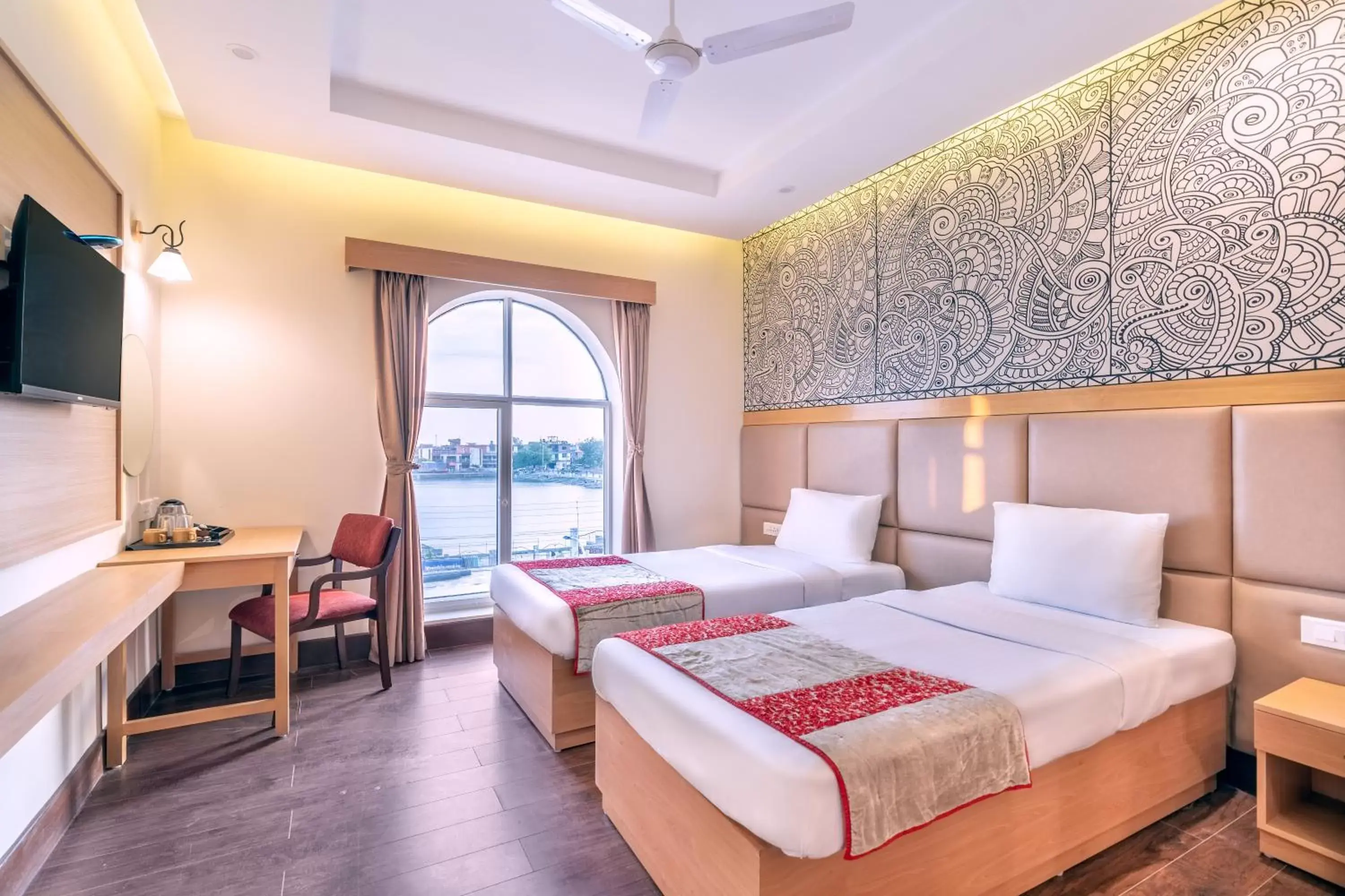 Deluxe Twin Room in Mithila Yatri Niwas Deluxe Twin Room in Mithila Yatri Niwas