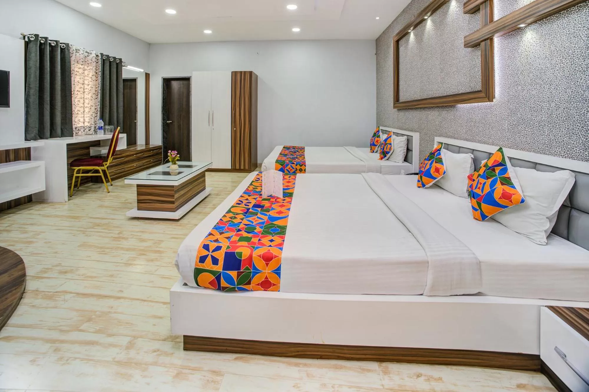 Bedroom, Bed in FabHotel Bee Town