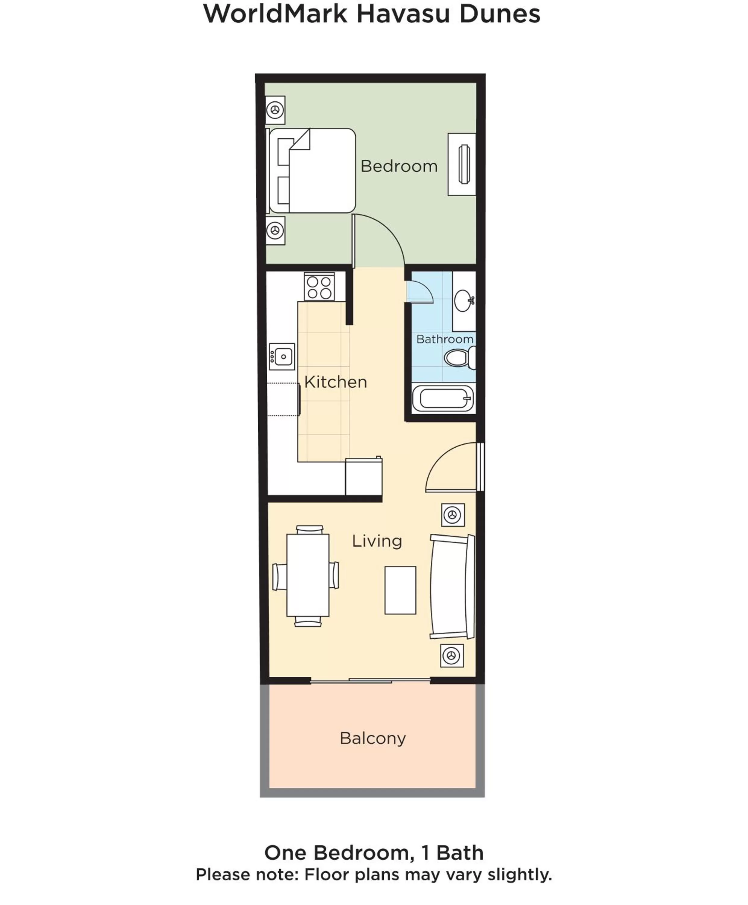 Floor plan in WorldMark Havasu Dunes