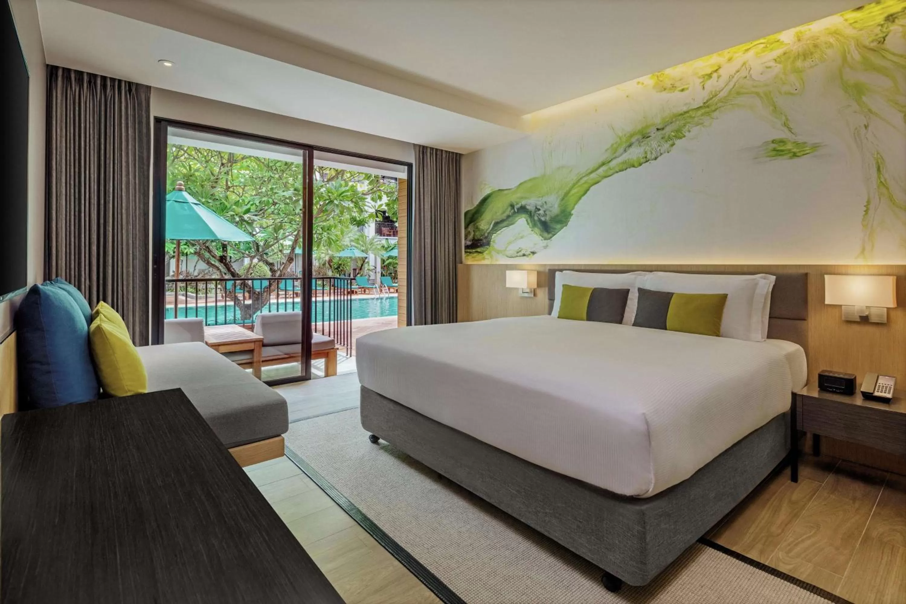 Premium King Room - Poolside in DoubleTree by Hilton Phuket Banthai Resort