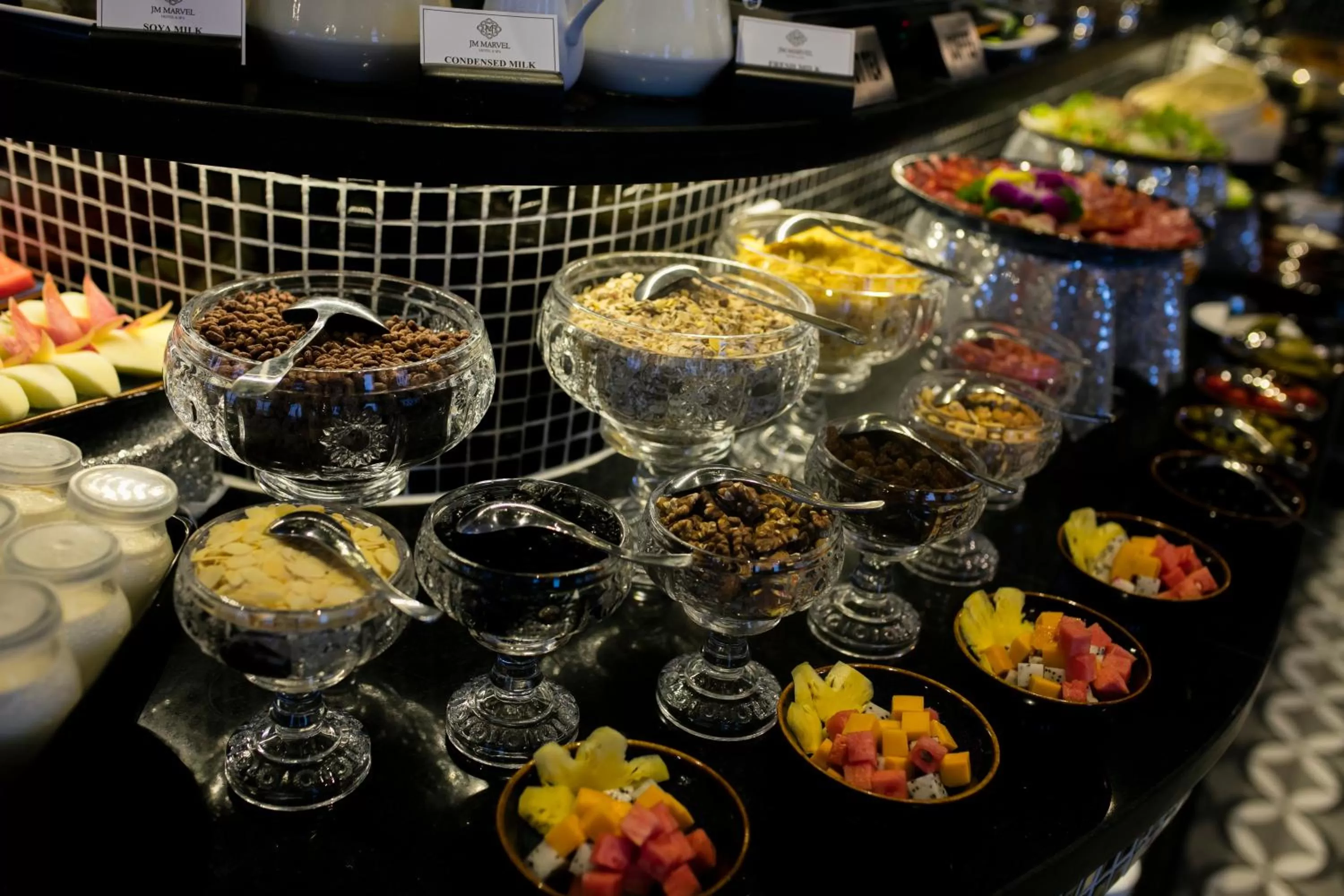Continental breakfast in JM Marvel Hotel & Spa