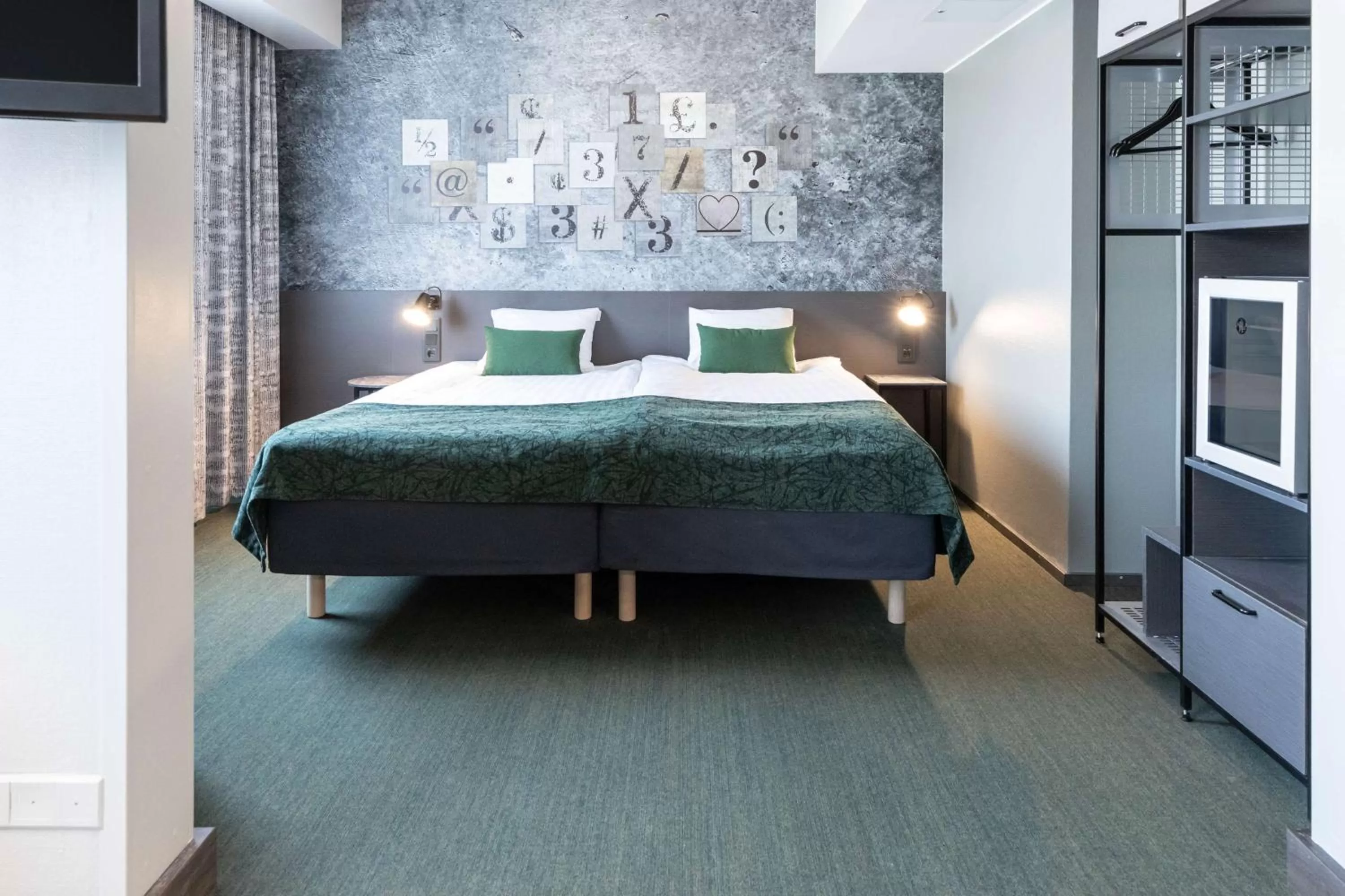 Photo of the whole room, Bed in Scandic Kallio