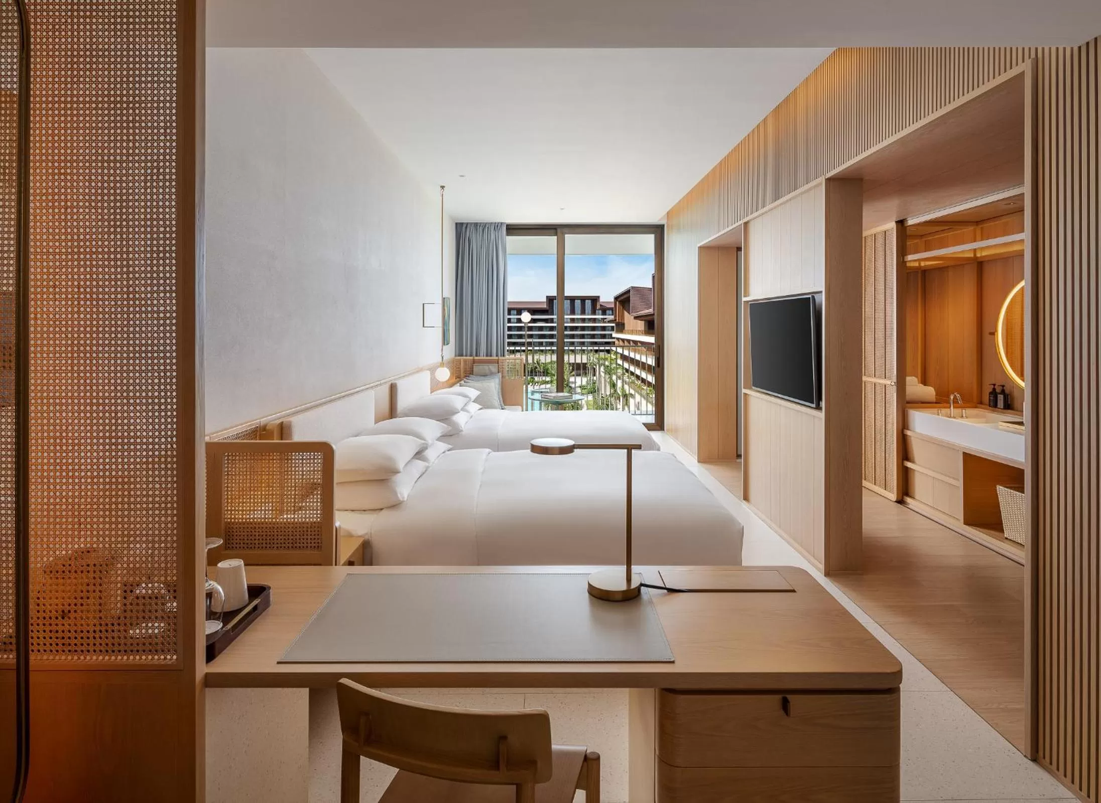 Bedroom, Bed in The Taikang Sanya, a Tribute Portfolio Resort