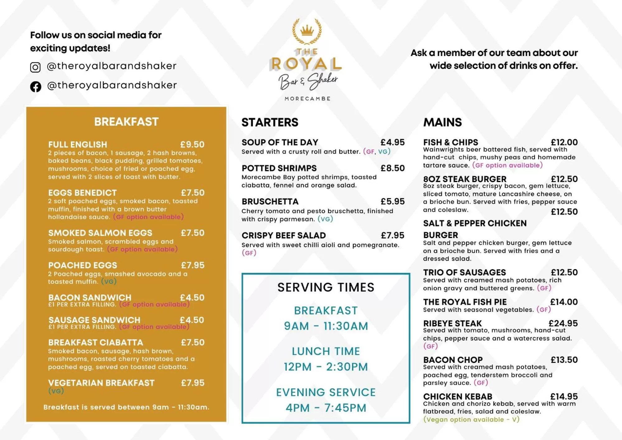 Restaurant/places to eat, Logo/Certificate/Sign/Award in Morecambe Rooms