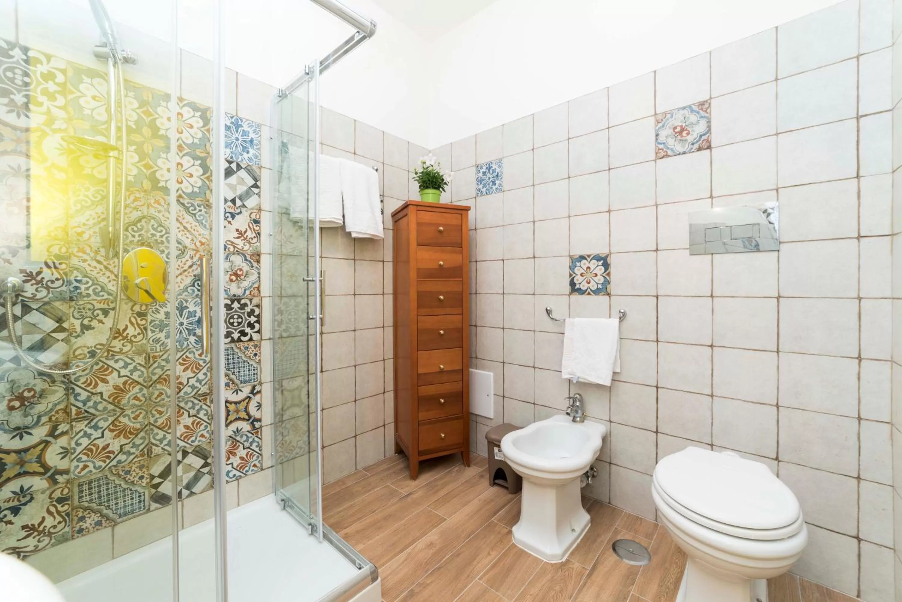 Shower in B&B Albachiara Casa di Campagna