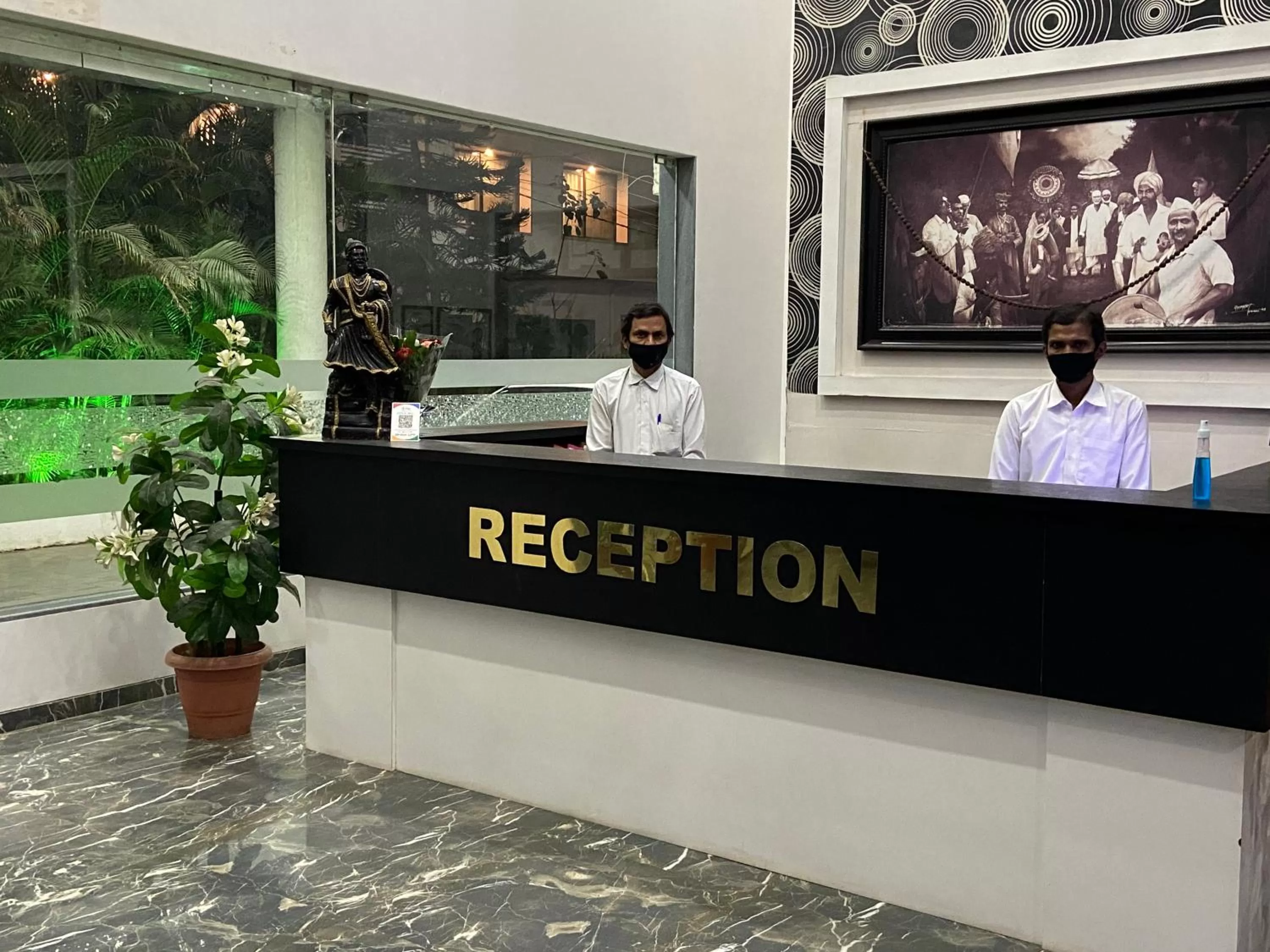 Lobby or reception in Hotel Sai Bansi