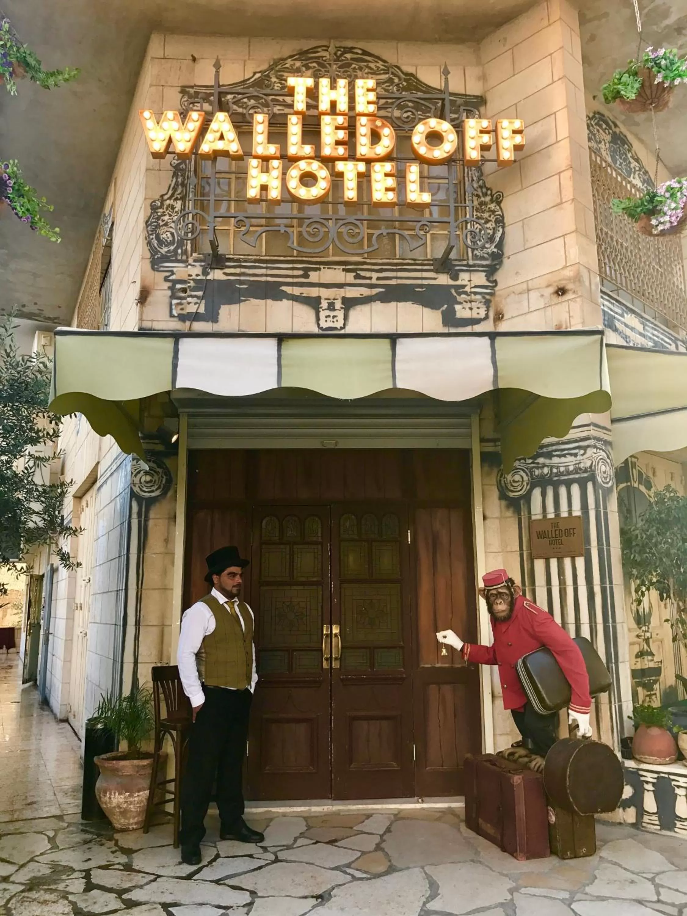 Facade/entrance in The Walled Off Hotel