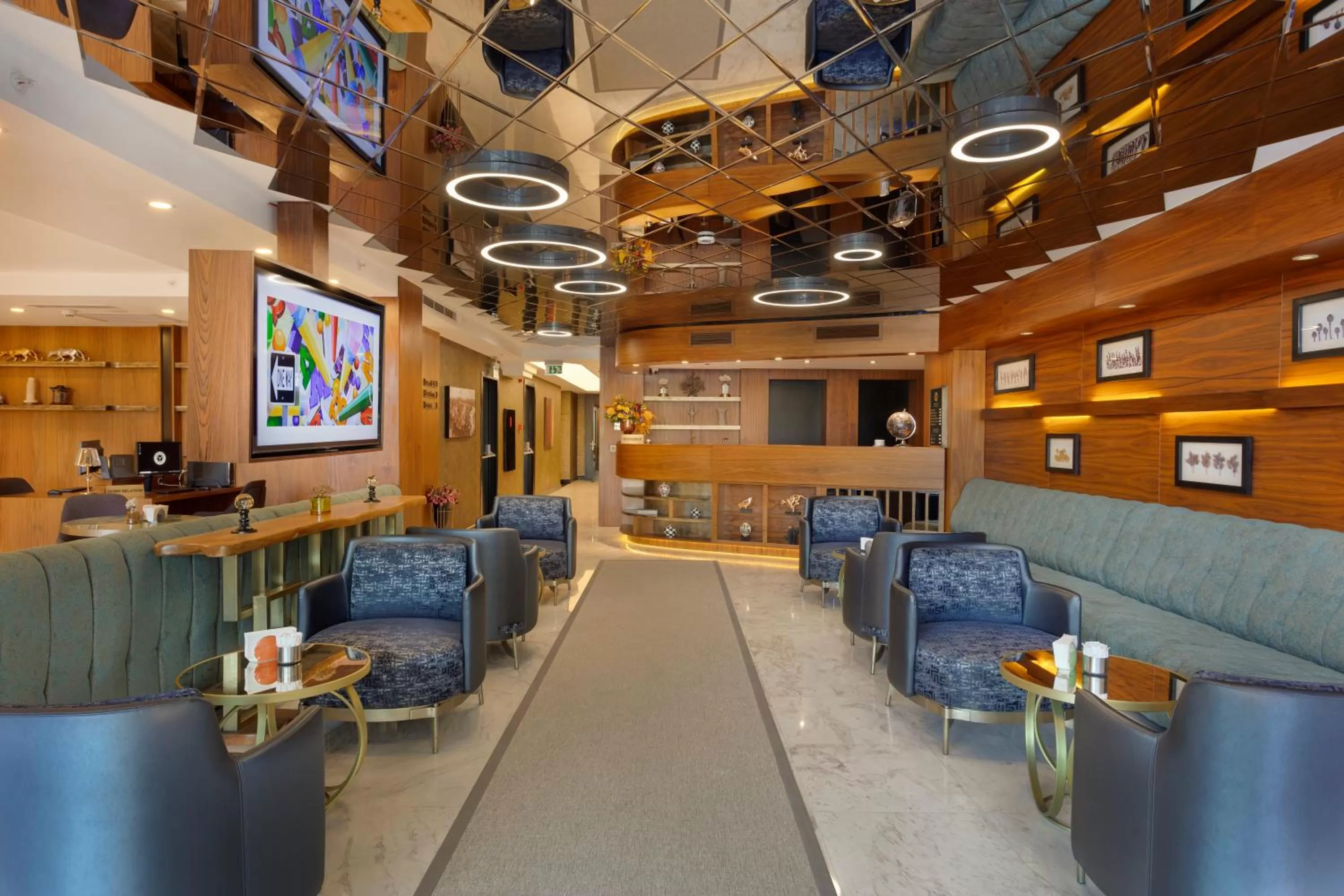 Lobby or reception in Buem Hotel Koşuyolu