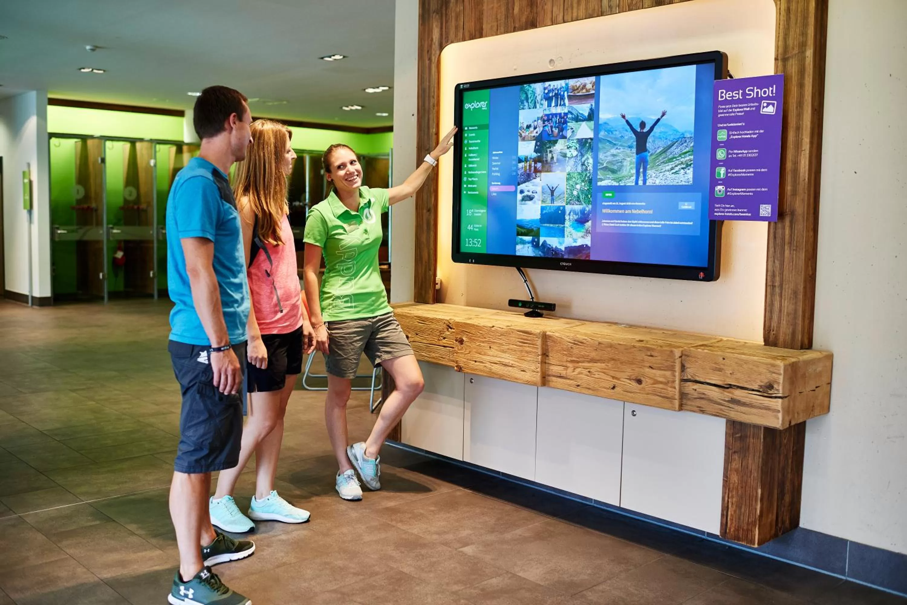 Communal lounge/ TV room in Explorer Hotel Garmisch