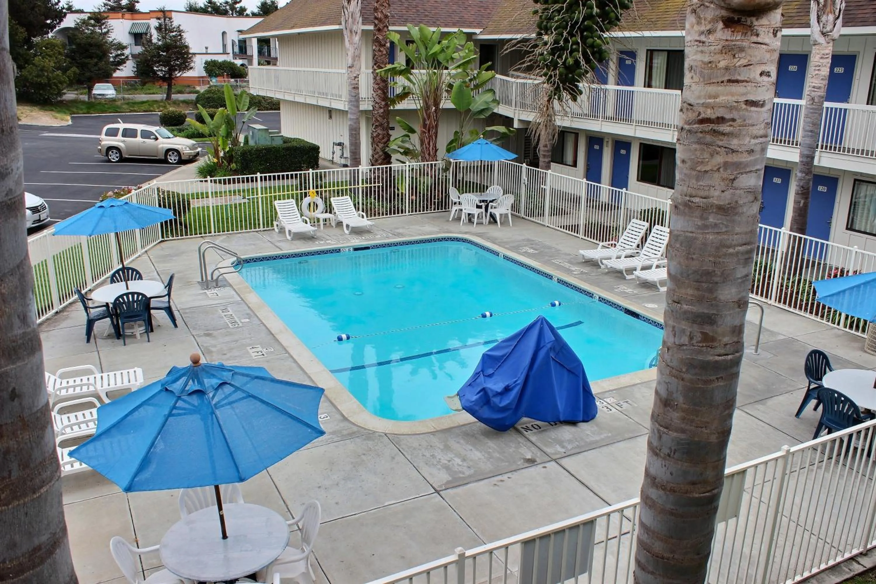 Swimming pool in Motel 6-Pismo Beach, CA