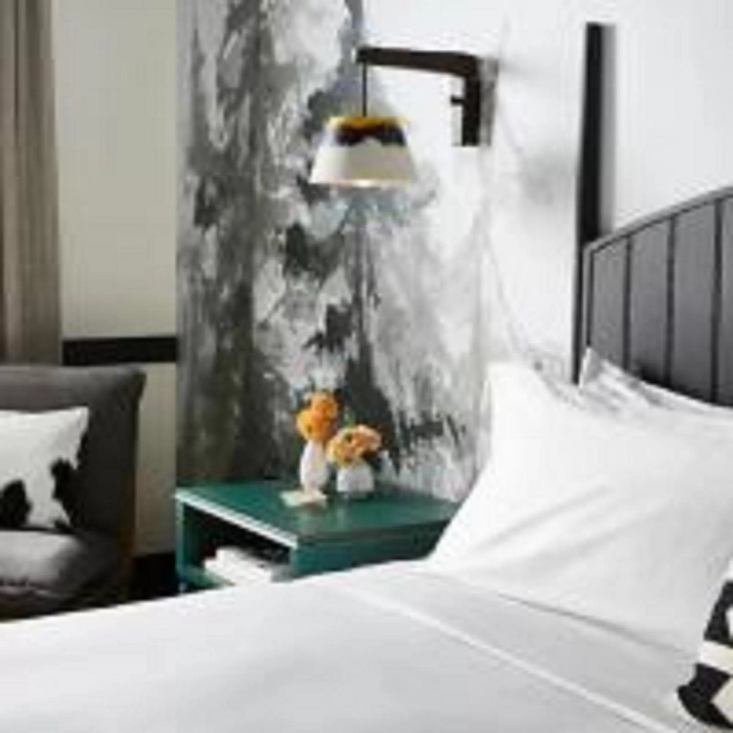 Decorative detail, Bed in El Capitan Hotel