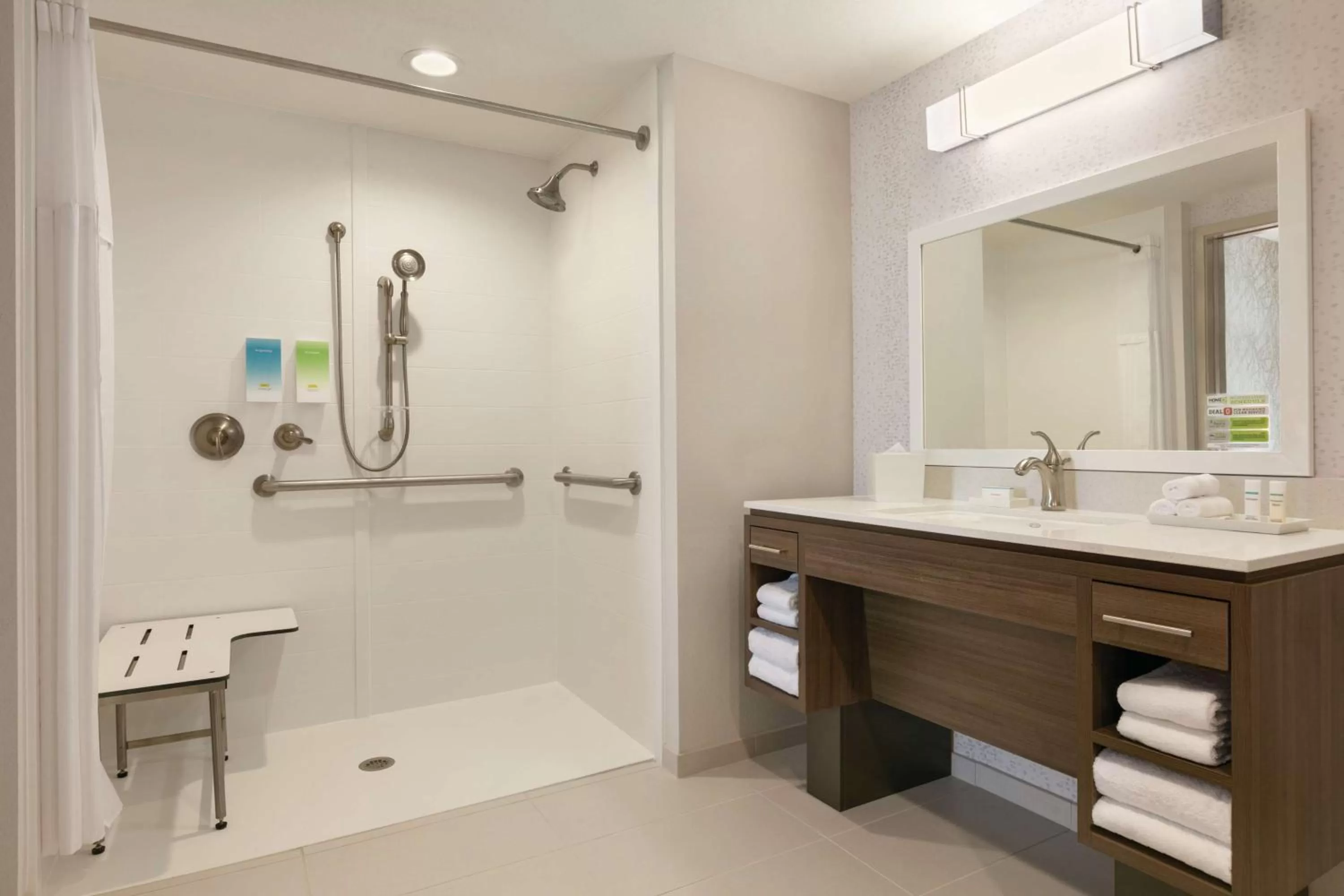 Bathroom in Home2 Suites By Hilton Williamsville Buffalo Airport