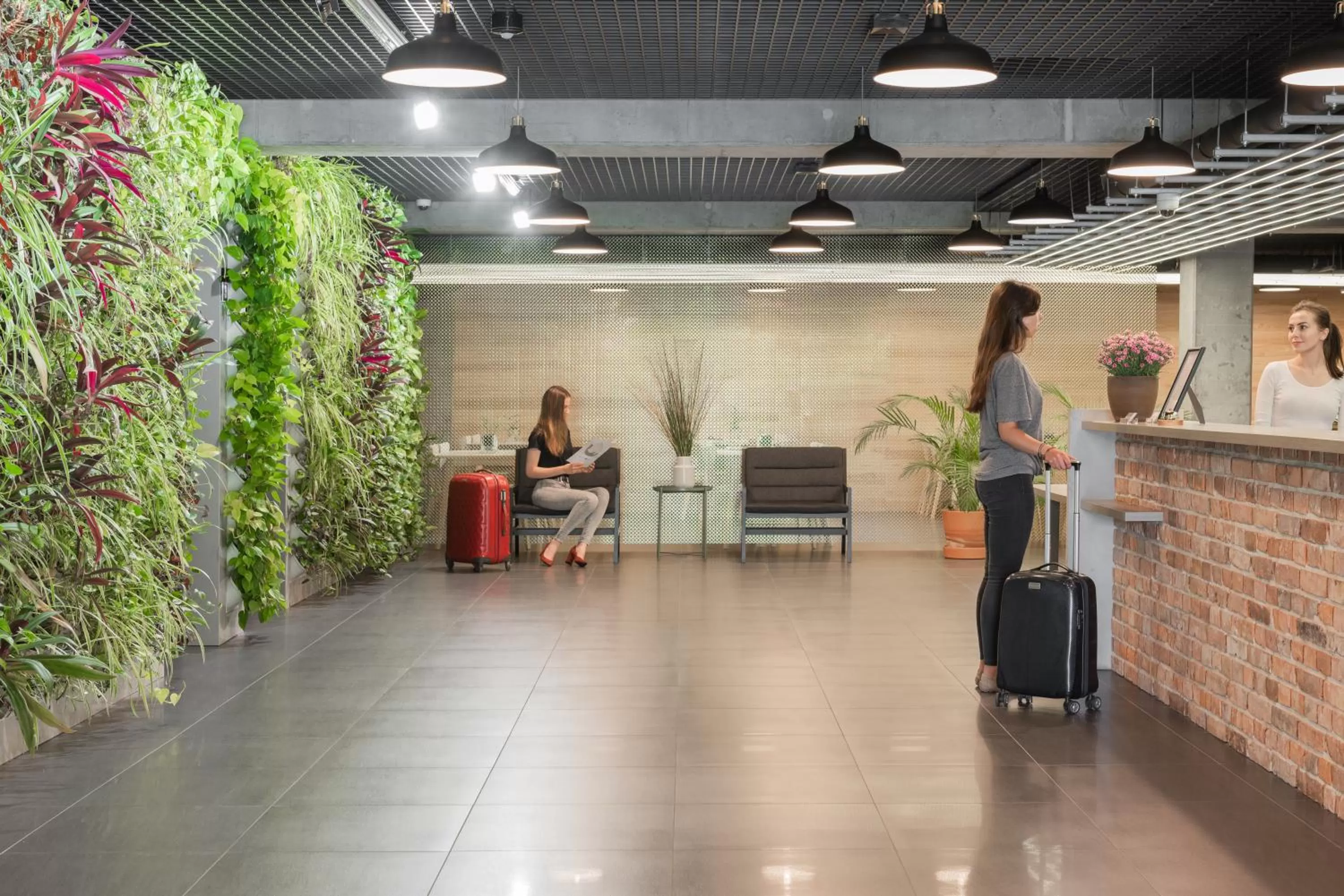 Lobby or reception in Green Loft Gdynia