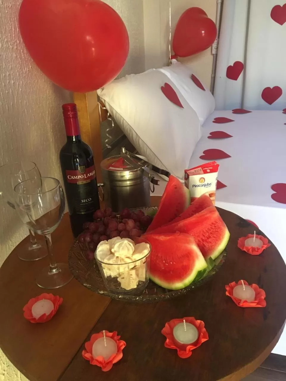 Bed in Pousada Quatro Estrelas