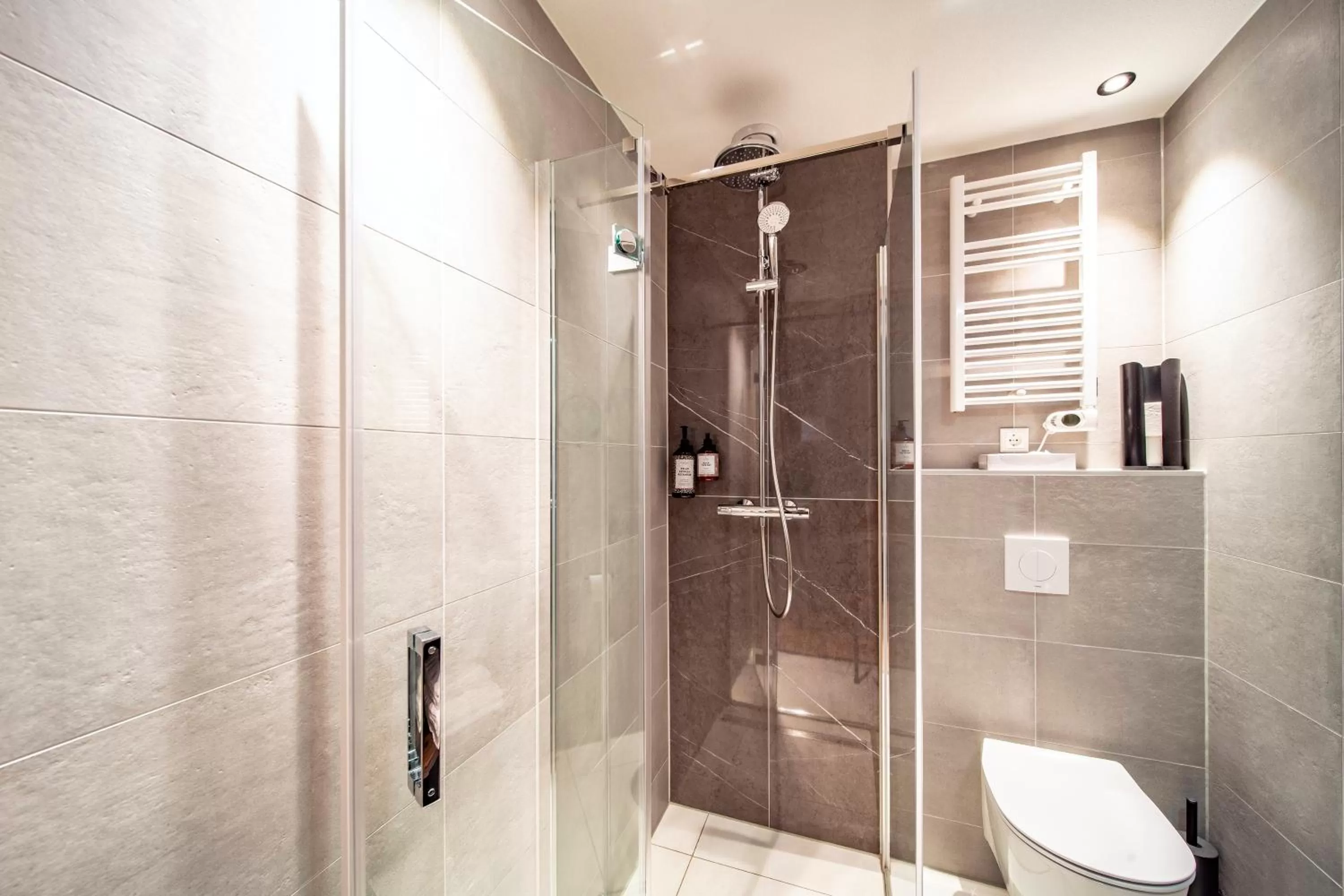 Shower in Breathe Boutique Hotel