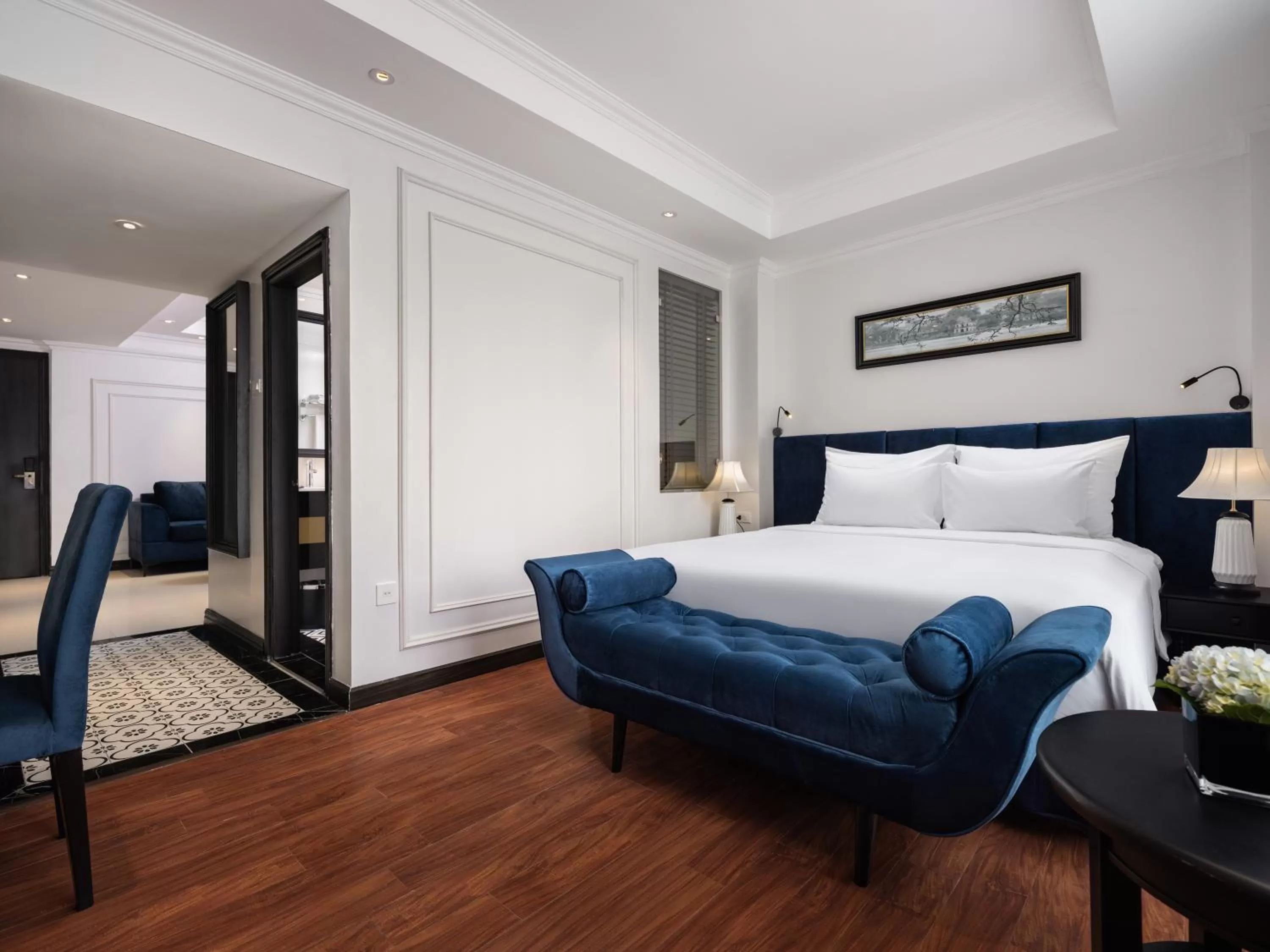 Bed in The Flower Boutique Hotel & Travel