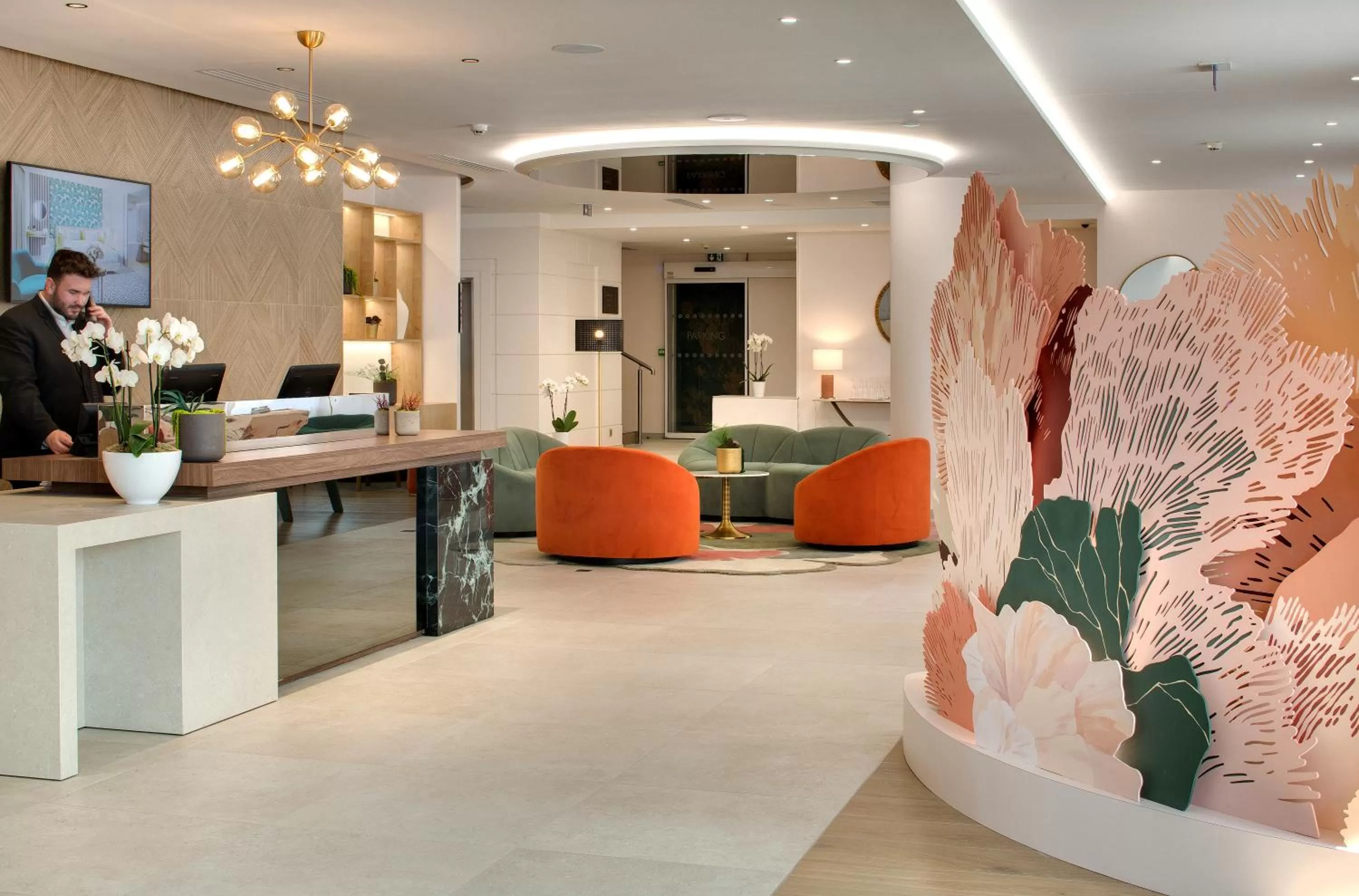 Lobby or reception in Pullman La Pléiade Montpellier Centre