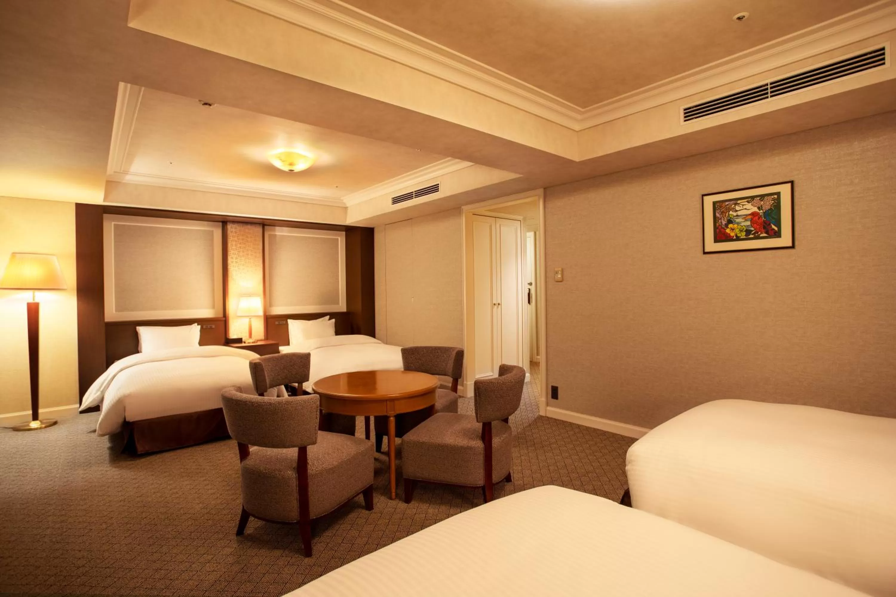 Bed in SHIROYAMA HOTEL kagoshima