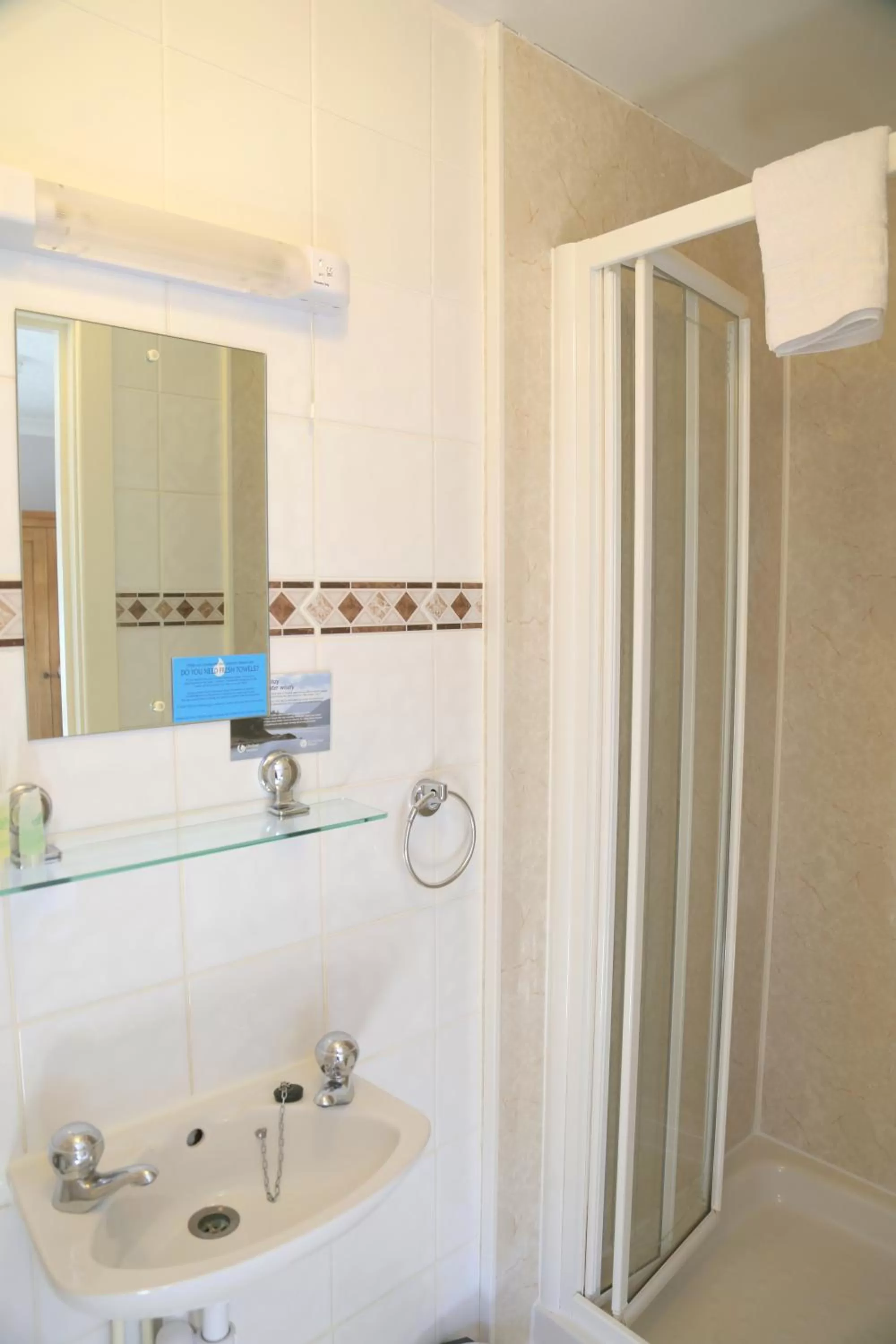 Shower in Keswick Park Hotel