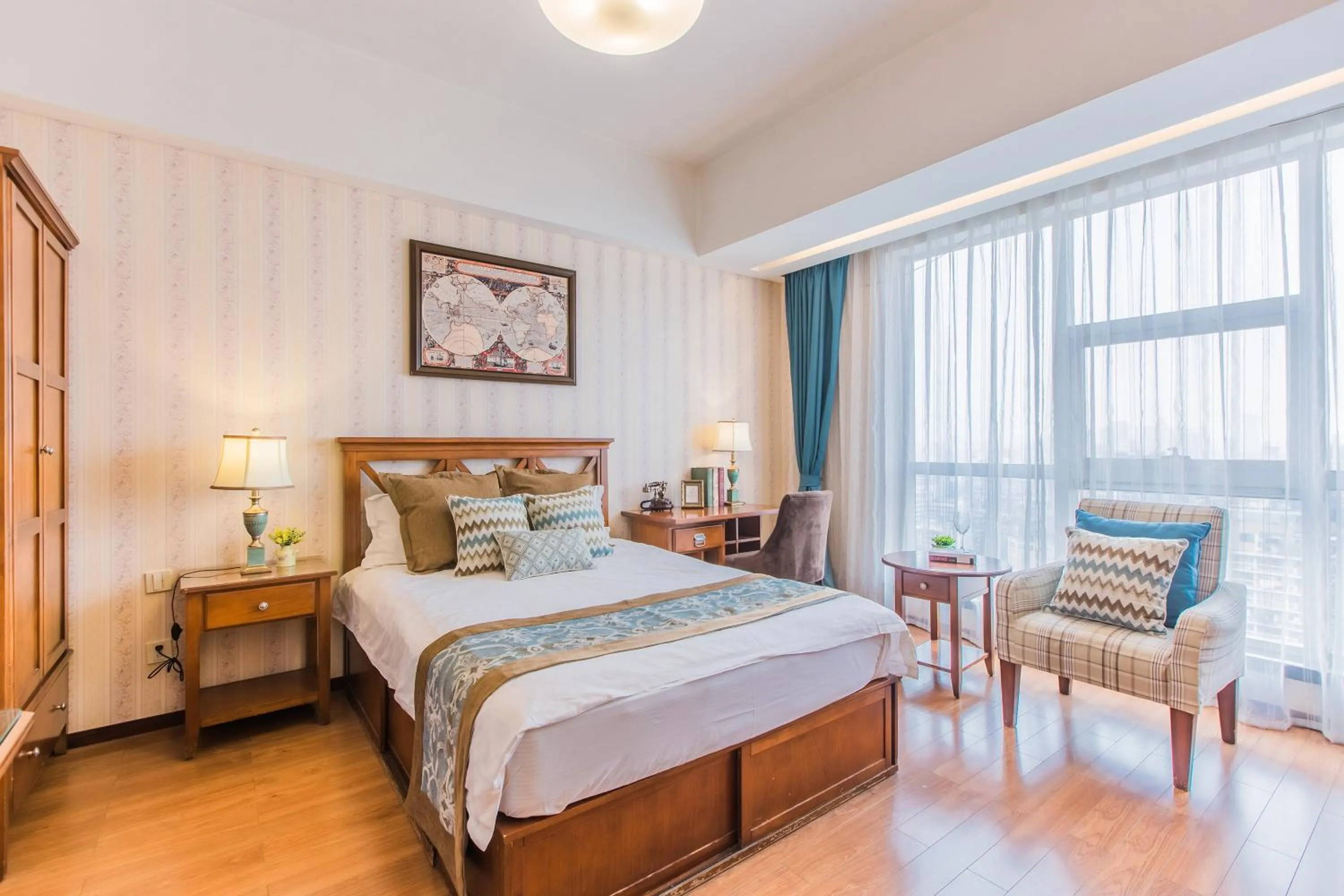 Bed in Westlake 7 Service Apartment