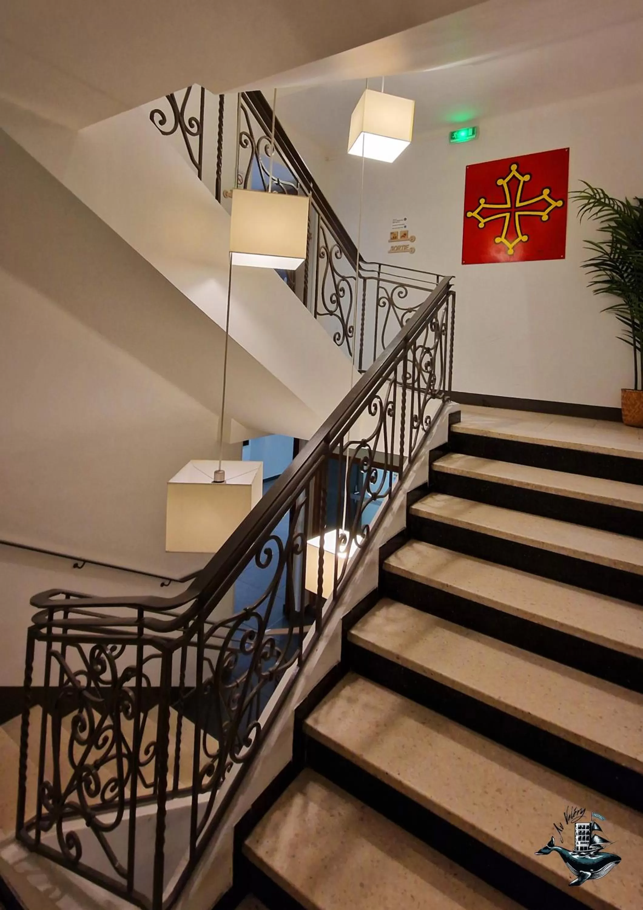 Decorative detail in Hôtel Au Valéry