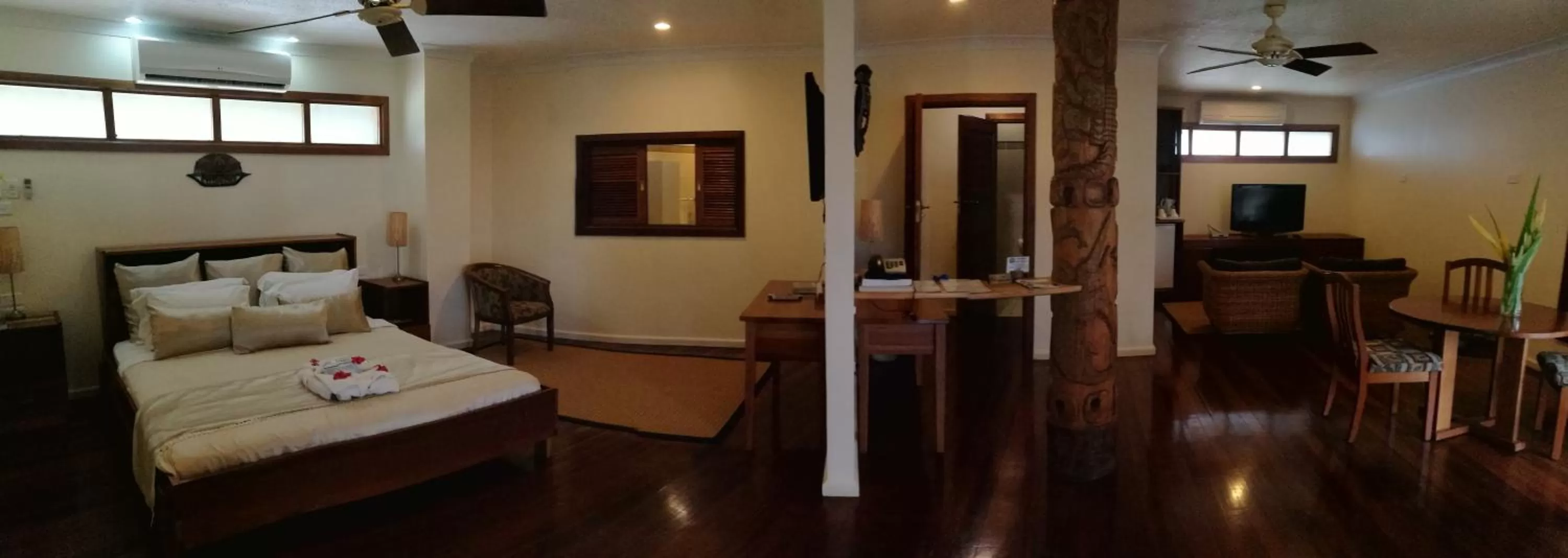 Living room, Bed in Rapopo Plantation Resort