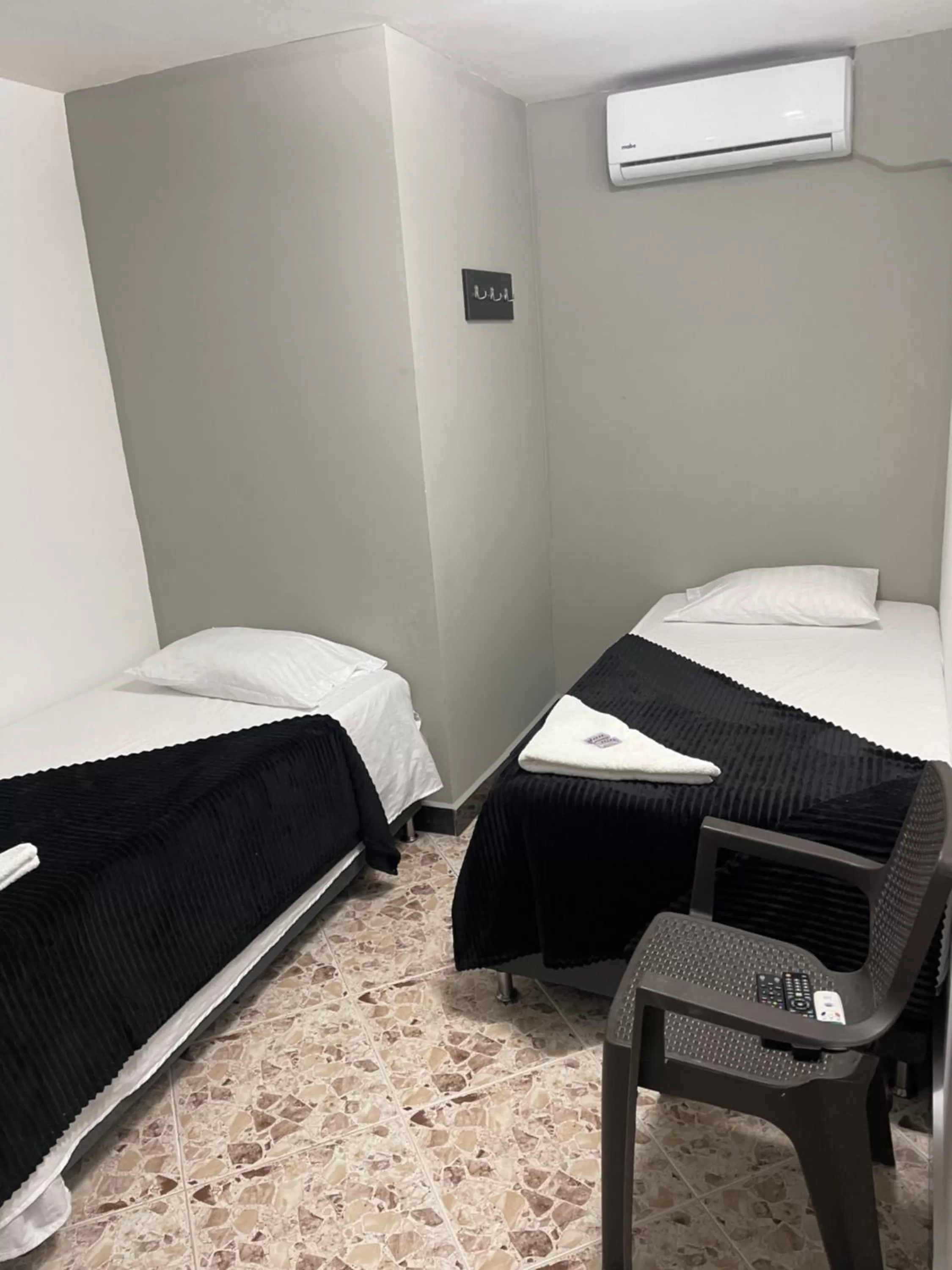 Bed in Hotel De León Estadio